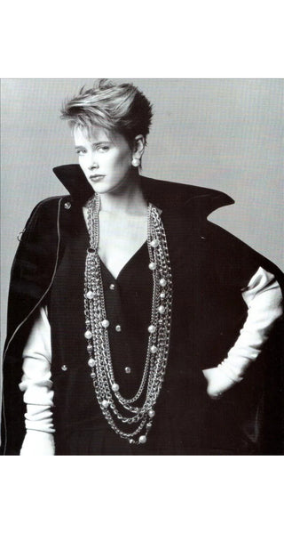 Moschino 1986-87 F/W Trompe L'Oeil Glove Wool Cardigan