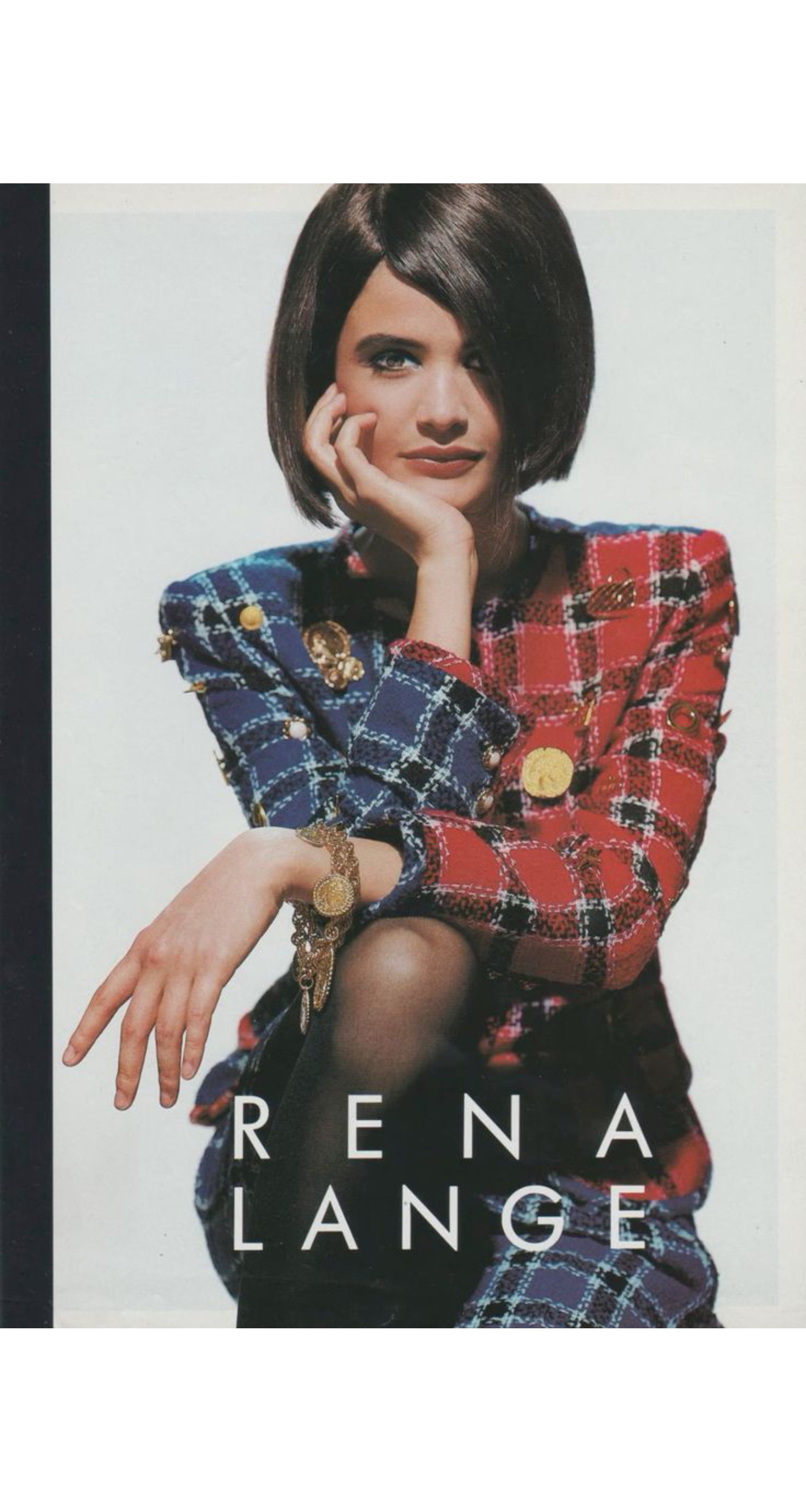 1990 F/W Black & Gold Charm Quilted Pencil Skirt