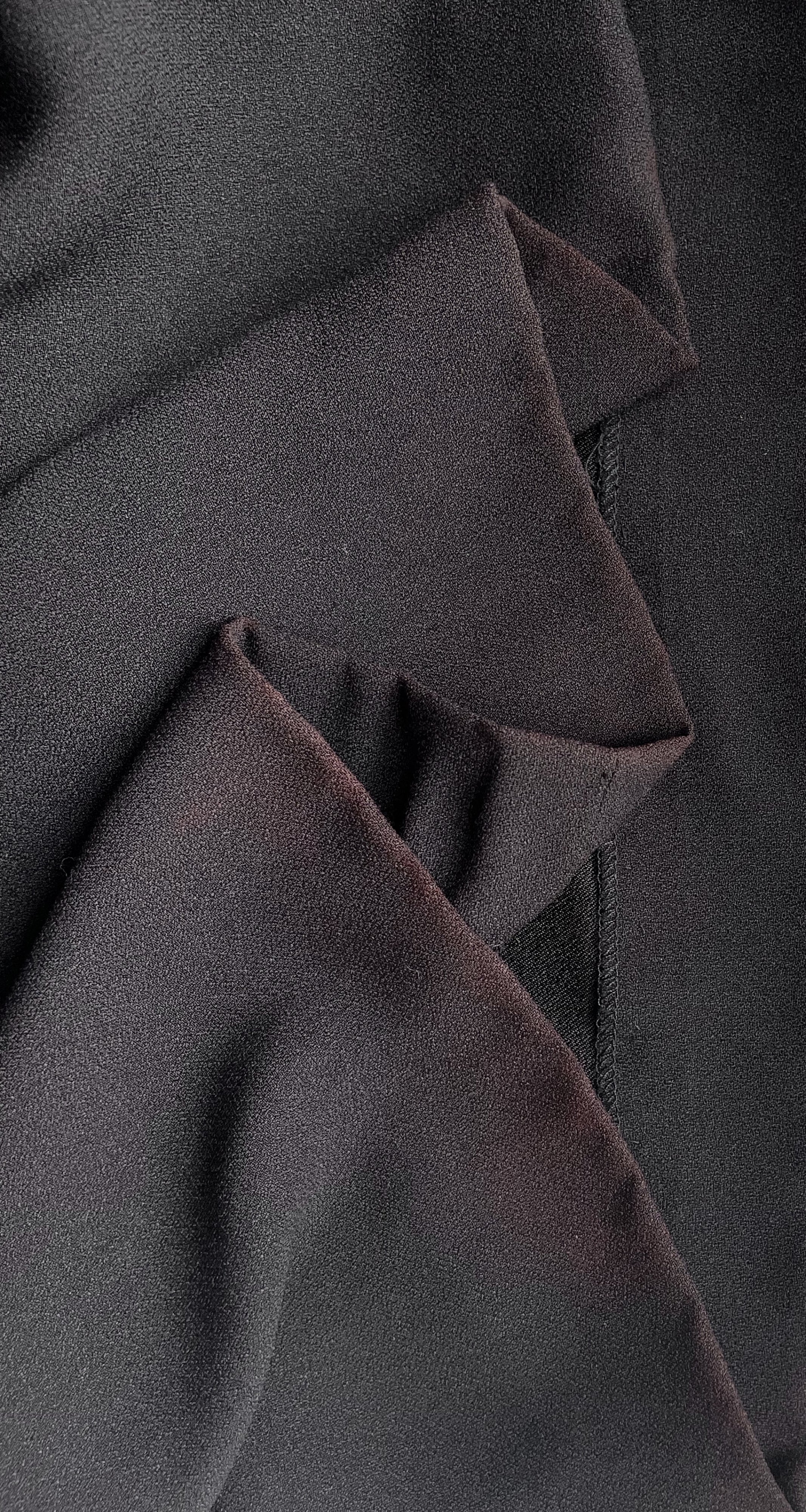 1985 S/S Color-Block Silk One-Shoulder Evening Gown