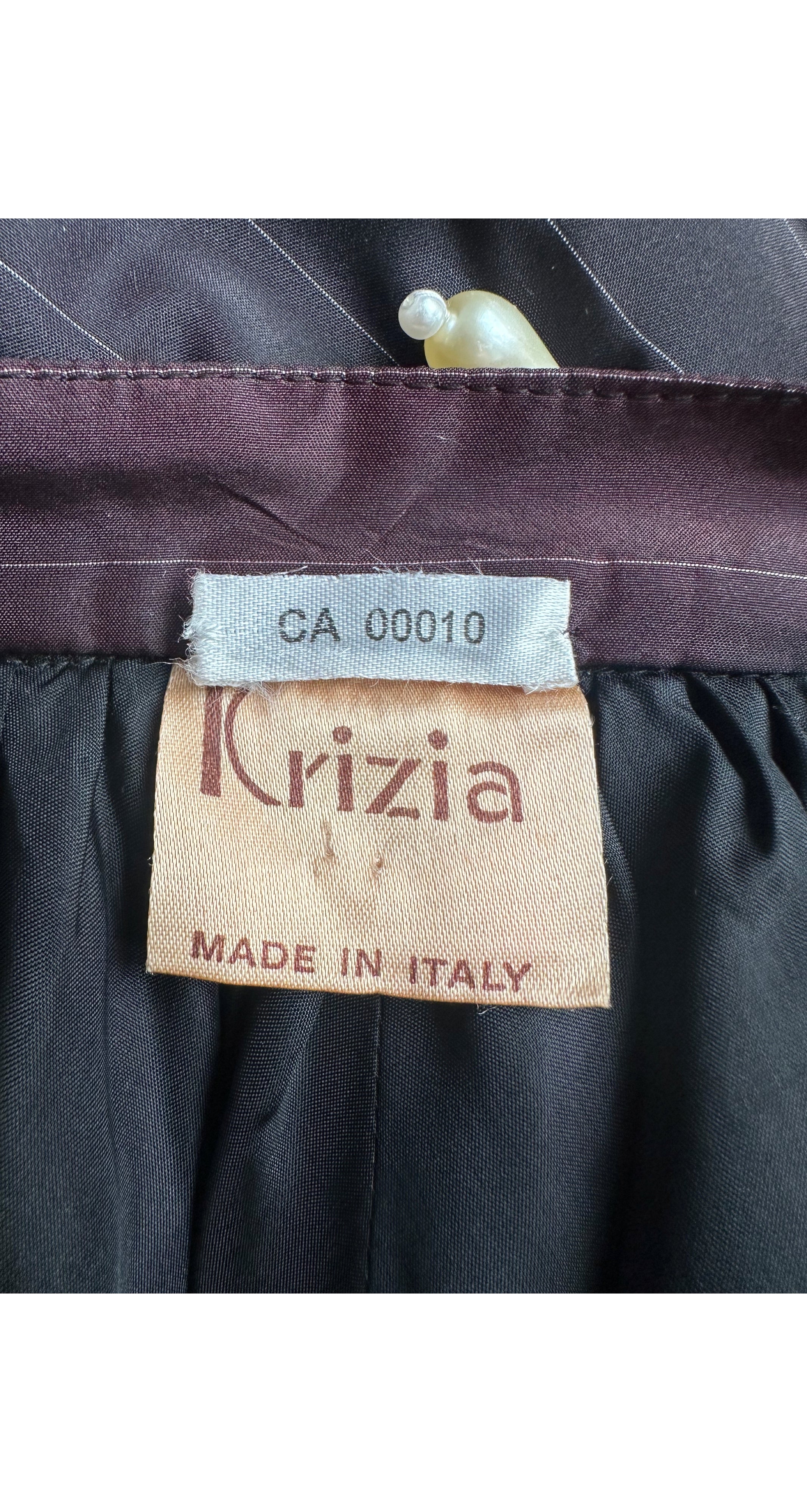 1980s Black Taffeta Pearl Teardrop Convertible Bubble Skirt