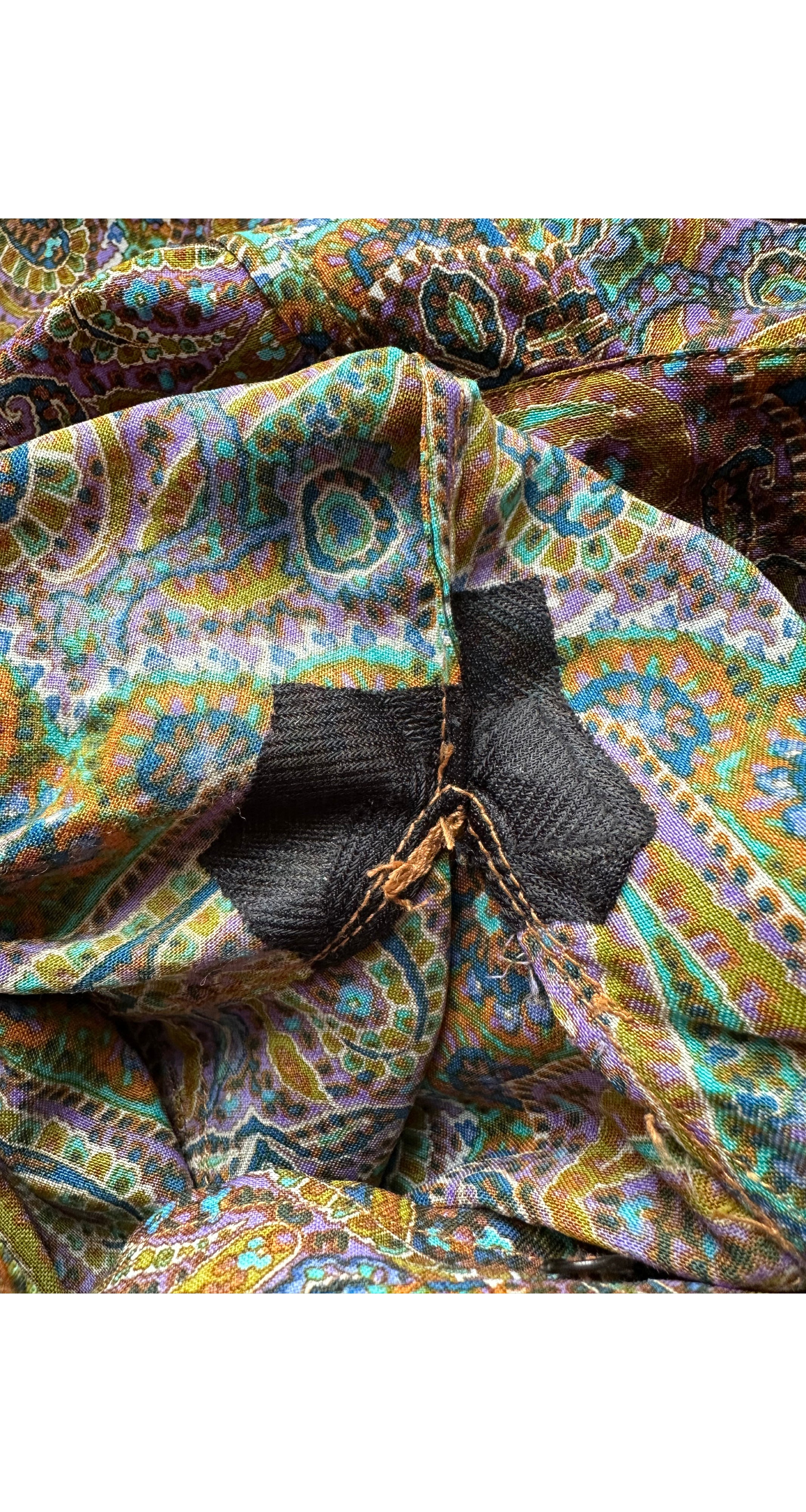 1977-78 F/W Paisley Print Wool Challis Tunic Top