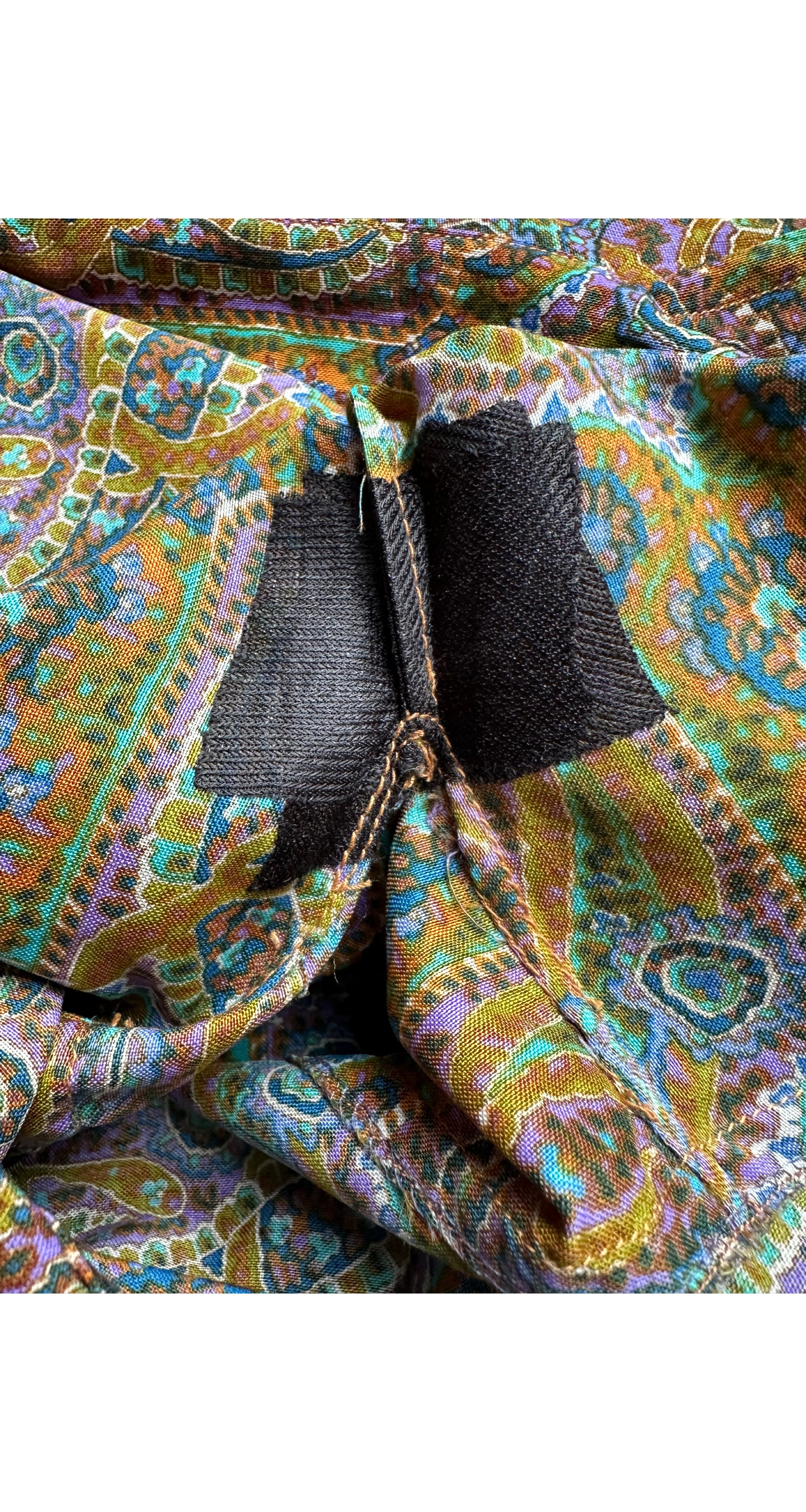 1977-78 F/W Paisley Print Wool Challis Tunic Top