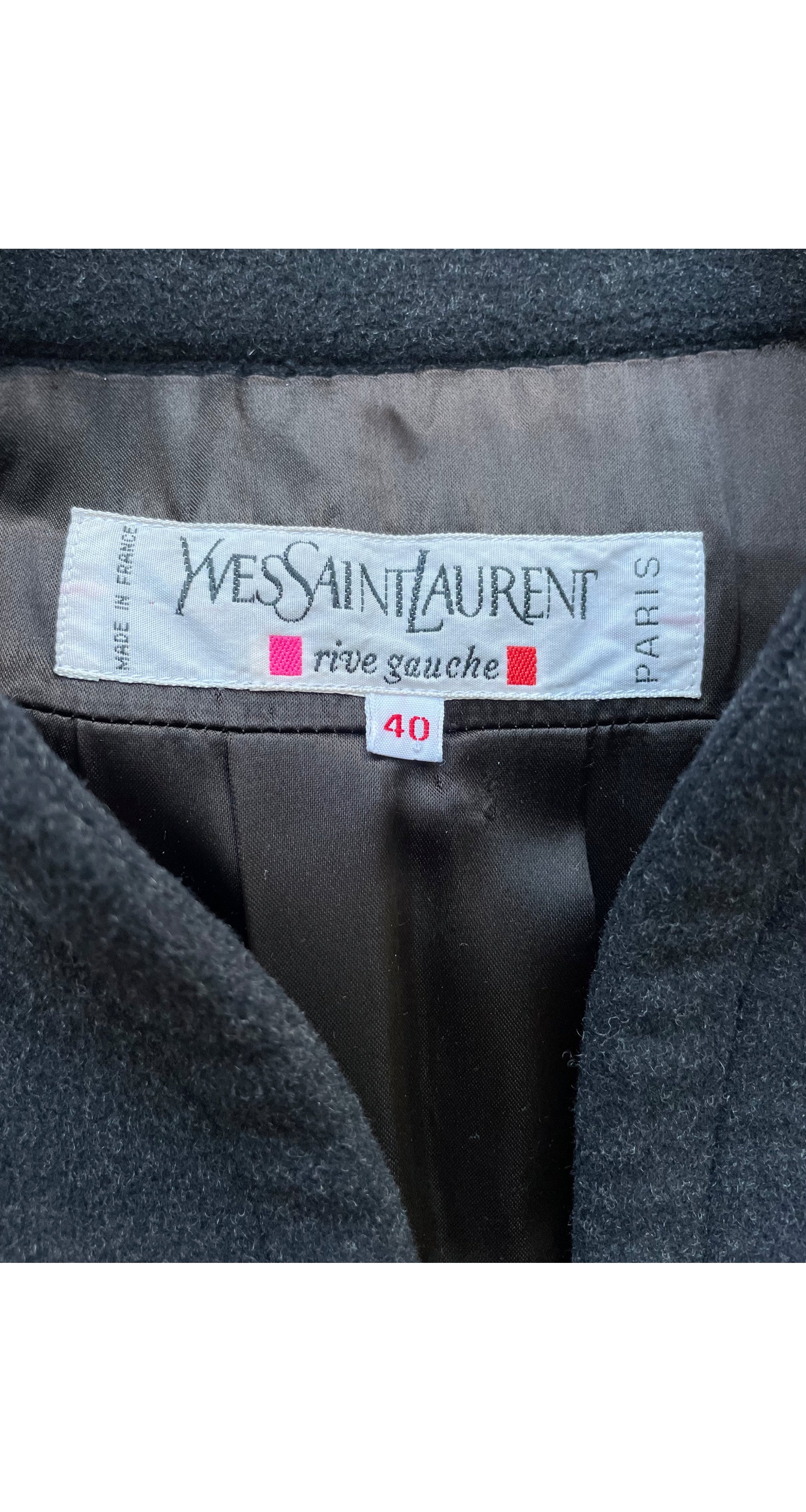 1995-96 F/W Runway Charcoal Grey Wool Pleated Coat