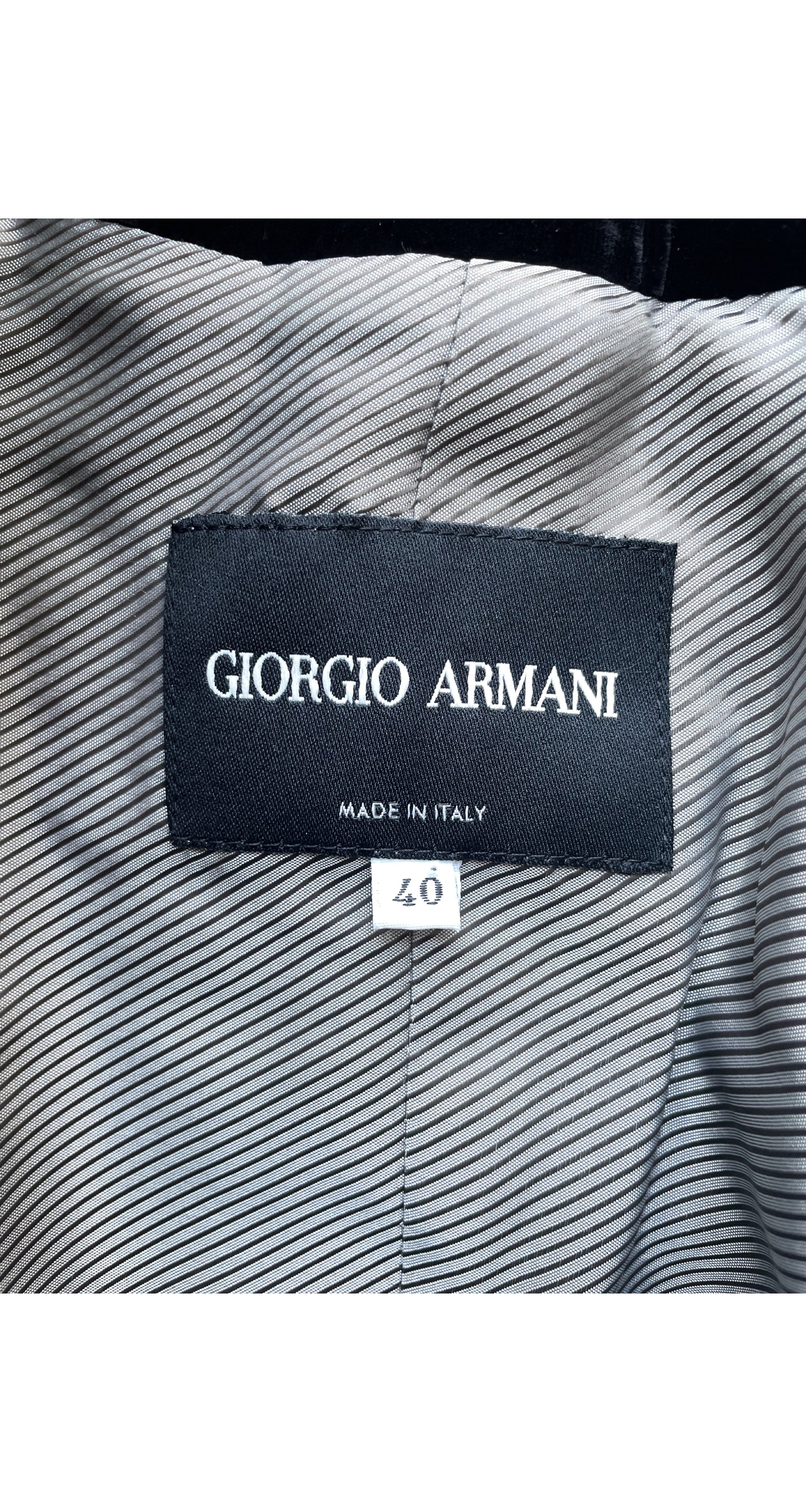 2008-09 F/W Black Silk Velvet Shawl Collar Jacket