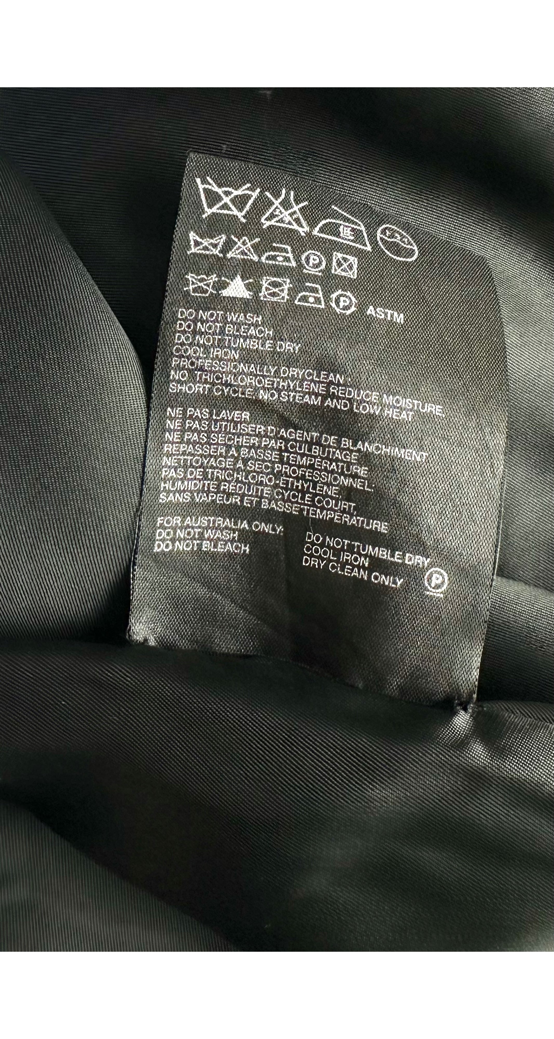 2000s Abstract Print Silk Twill Pencil Skirt