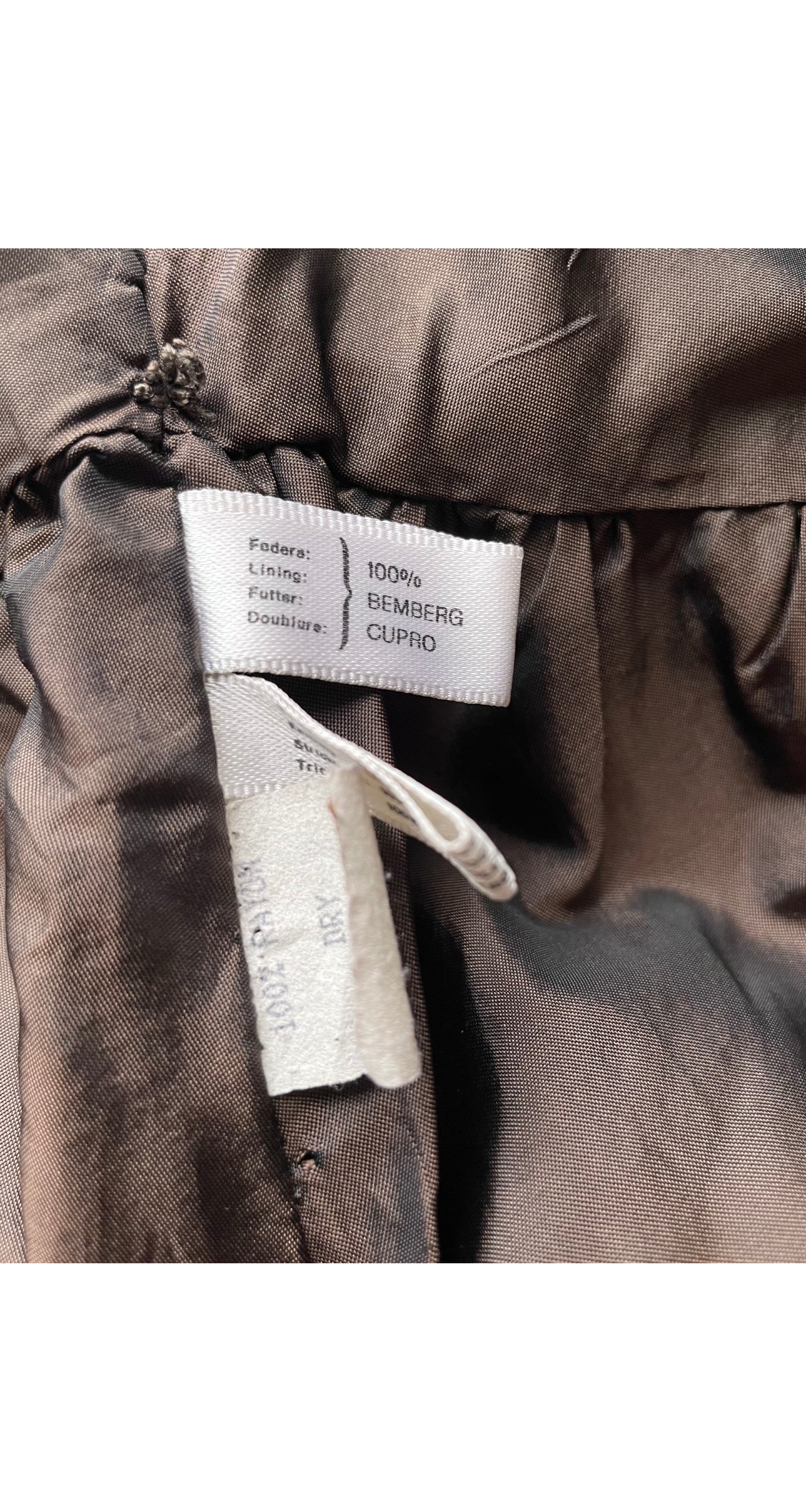 1980s Fox Fur Collar Suede Cape Coat