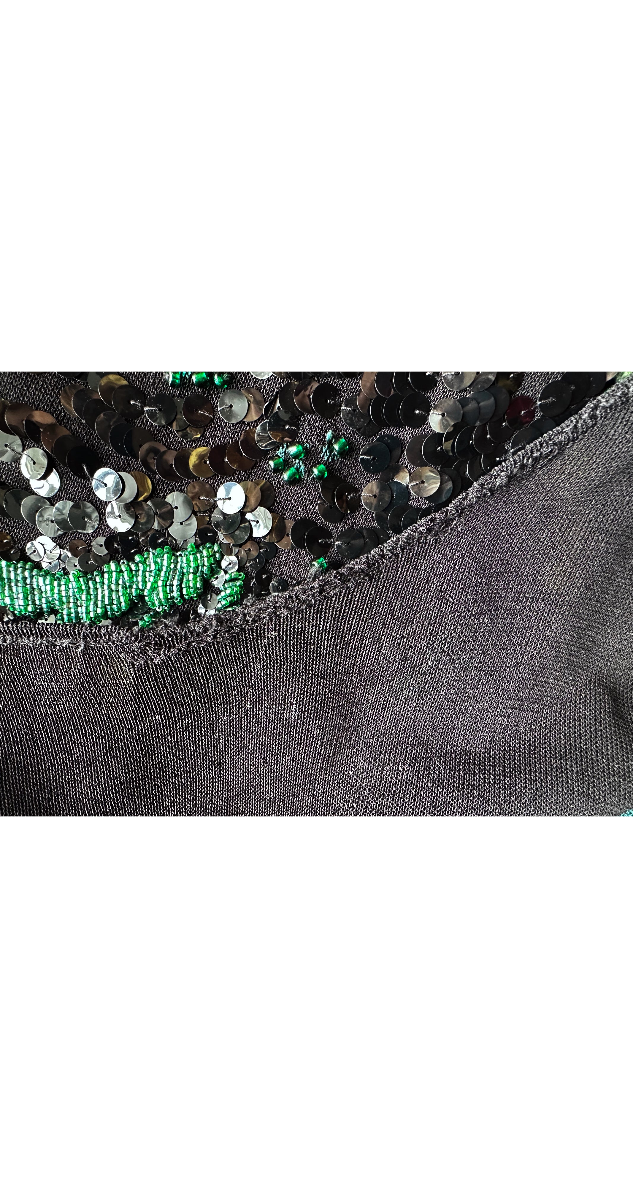 2010 S/S Sequin Panther Viscose Knit Sleeveless Top