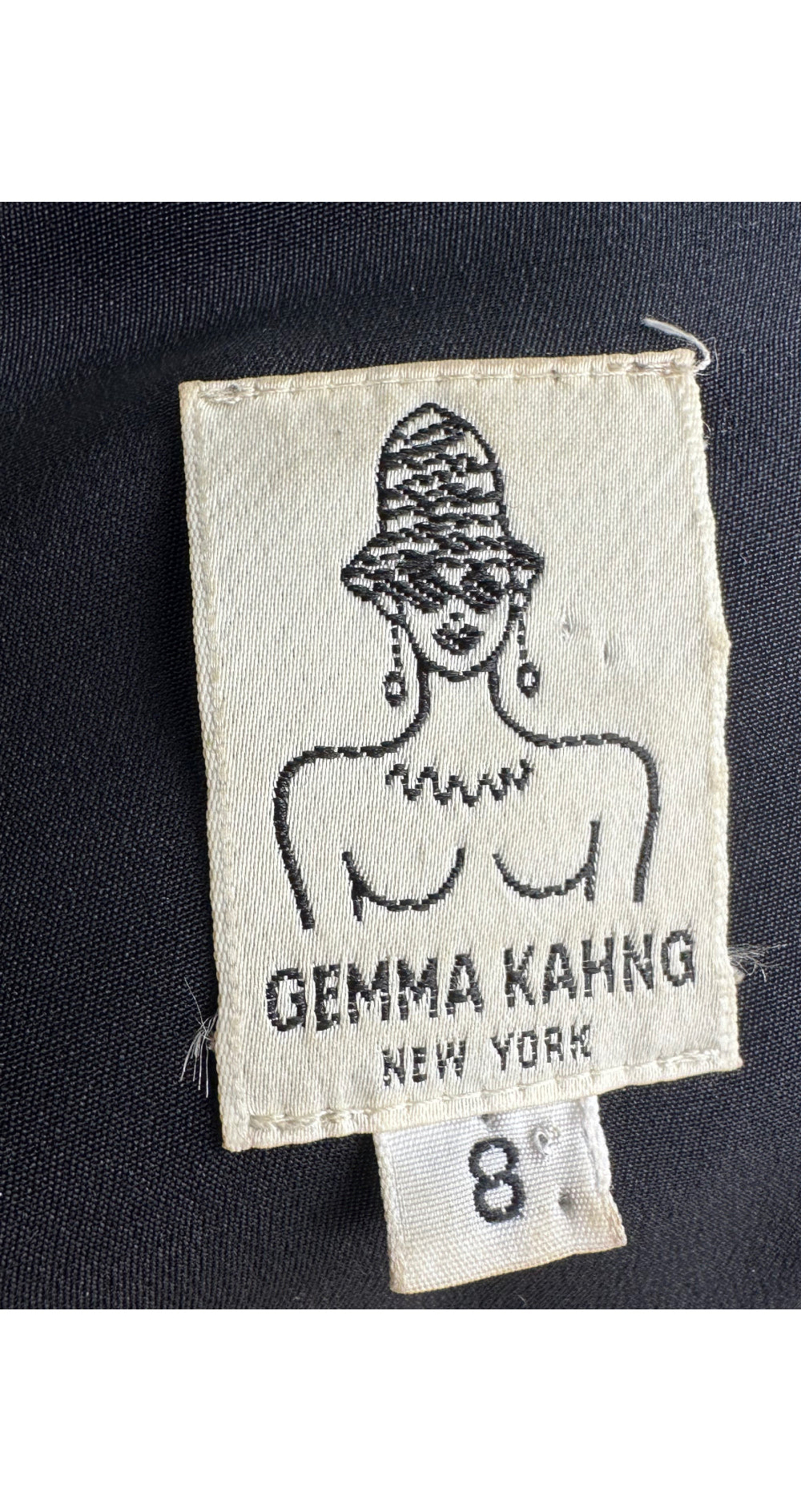 1990s Lace Inset Black Silk Crepe Jacket