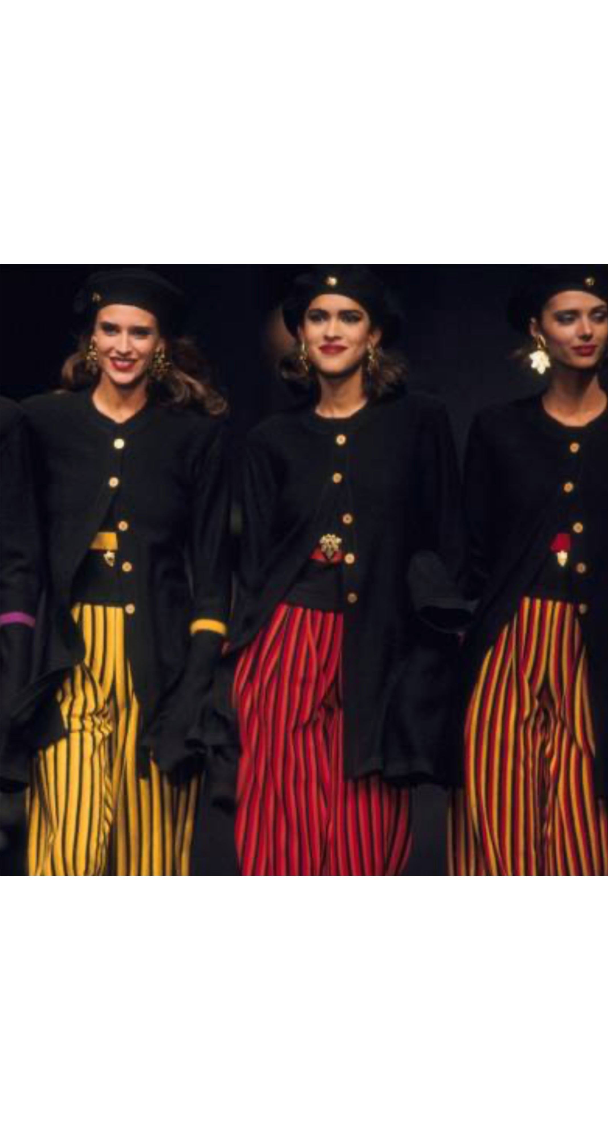 1992 S/S Striped Yellow Wool Knit High-Waisted Shorts