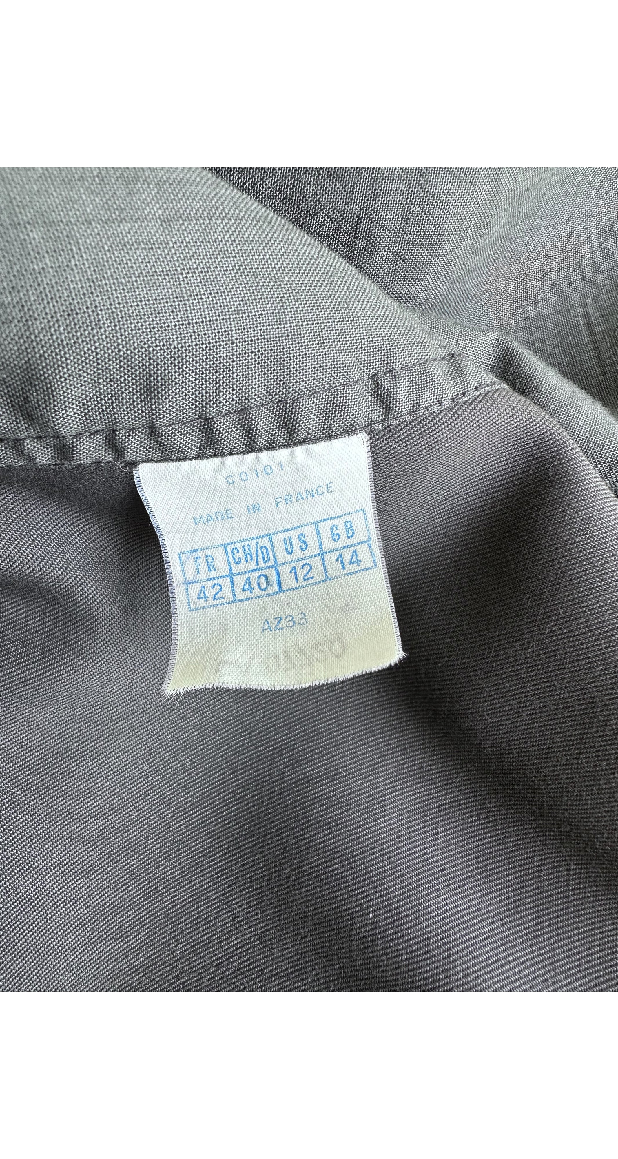 1984 S/S Taupe Cut-Out Wrap Skirt & Sweater Set