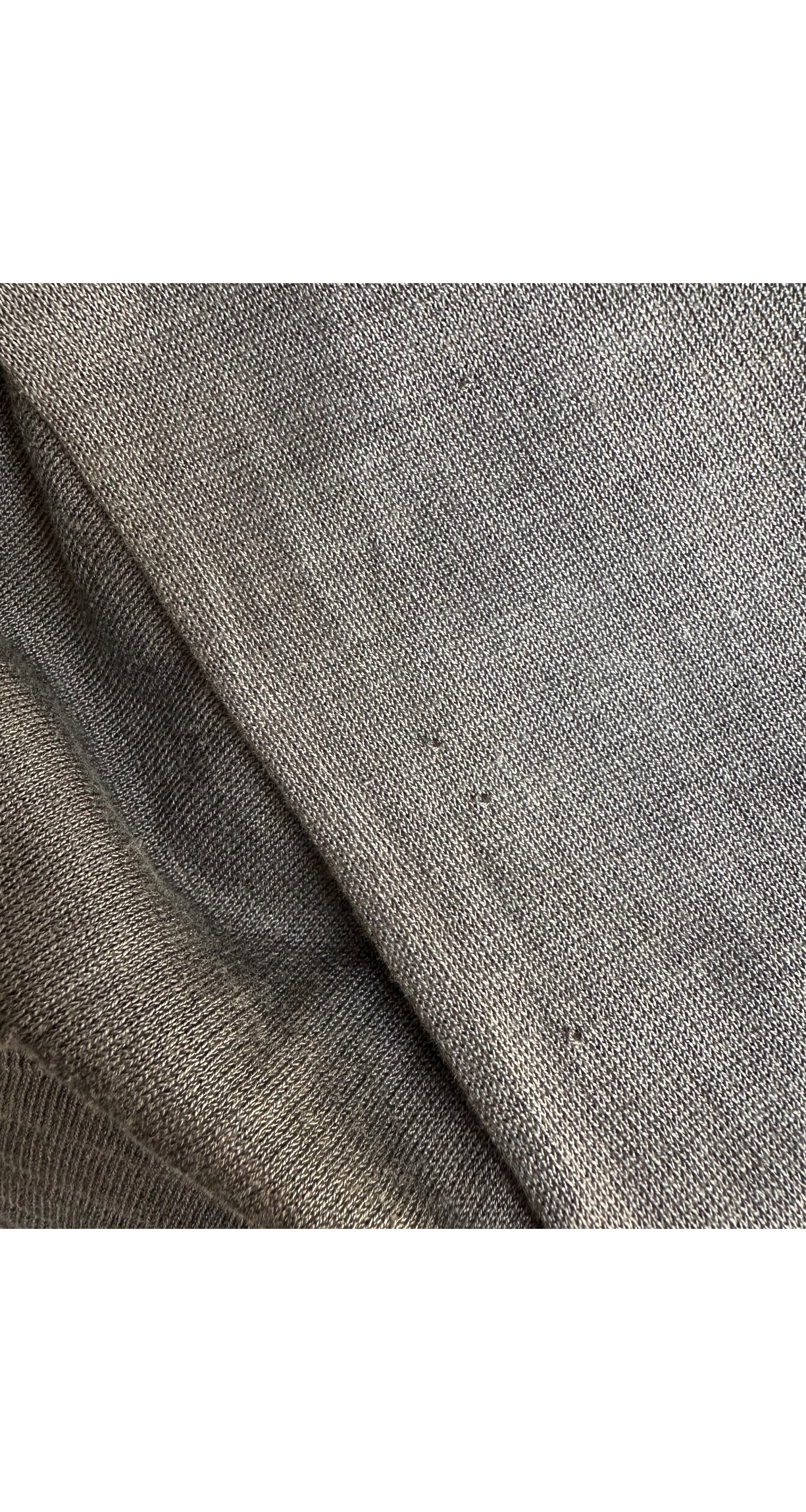 1984 S/S Taupe Cut-Out Wrap Skirt & Sweater Set