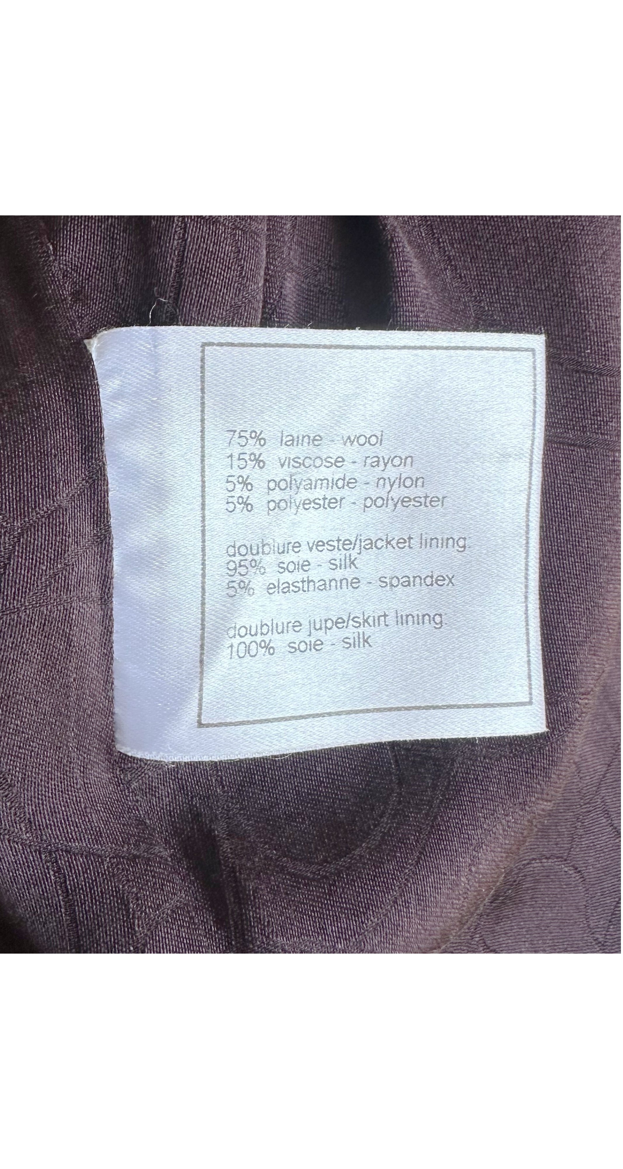 2002-03 F/W Ad Campaign Metallic Wool Tweed Jacket