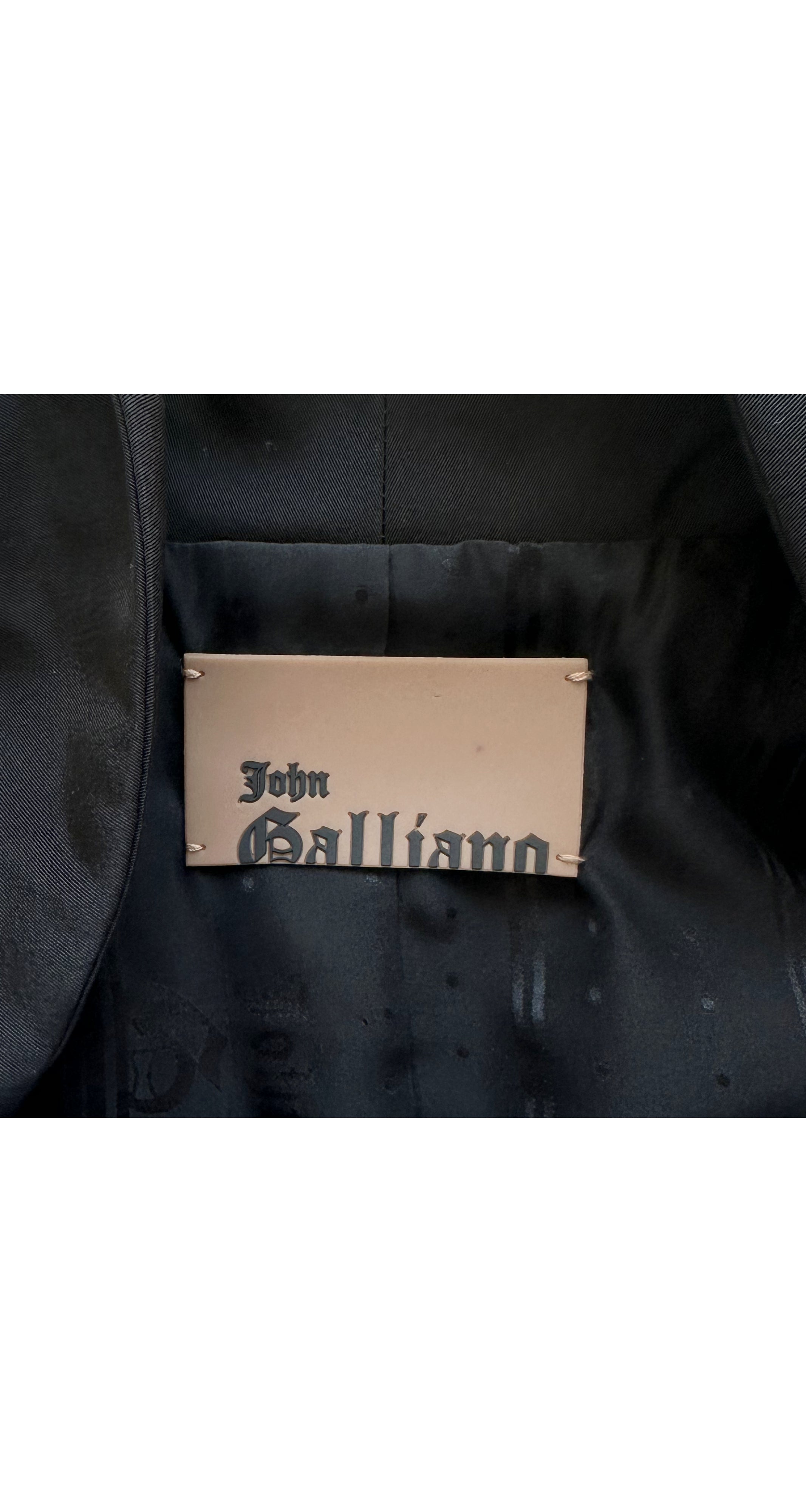 2009 Resort Black Silk Faille Puff Sleeve Jacket