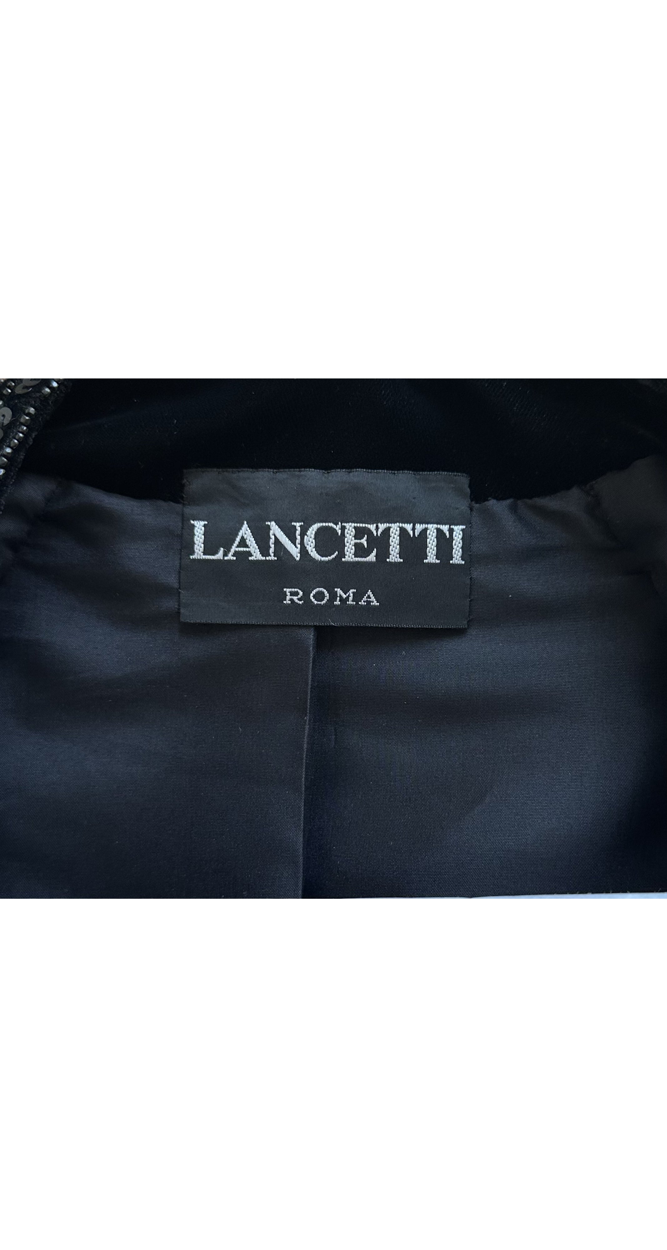 1983-84 F/W Embellished Black Velvet Evening Jacket