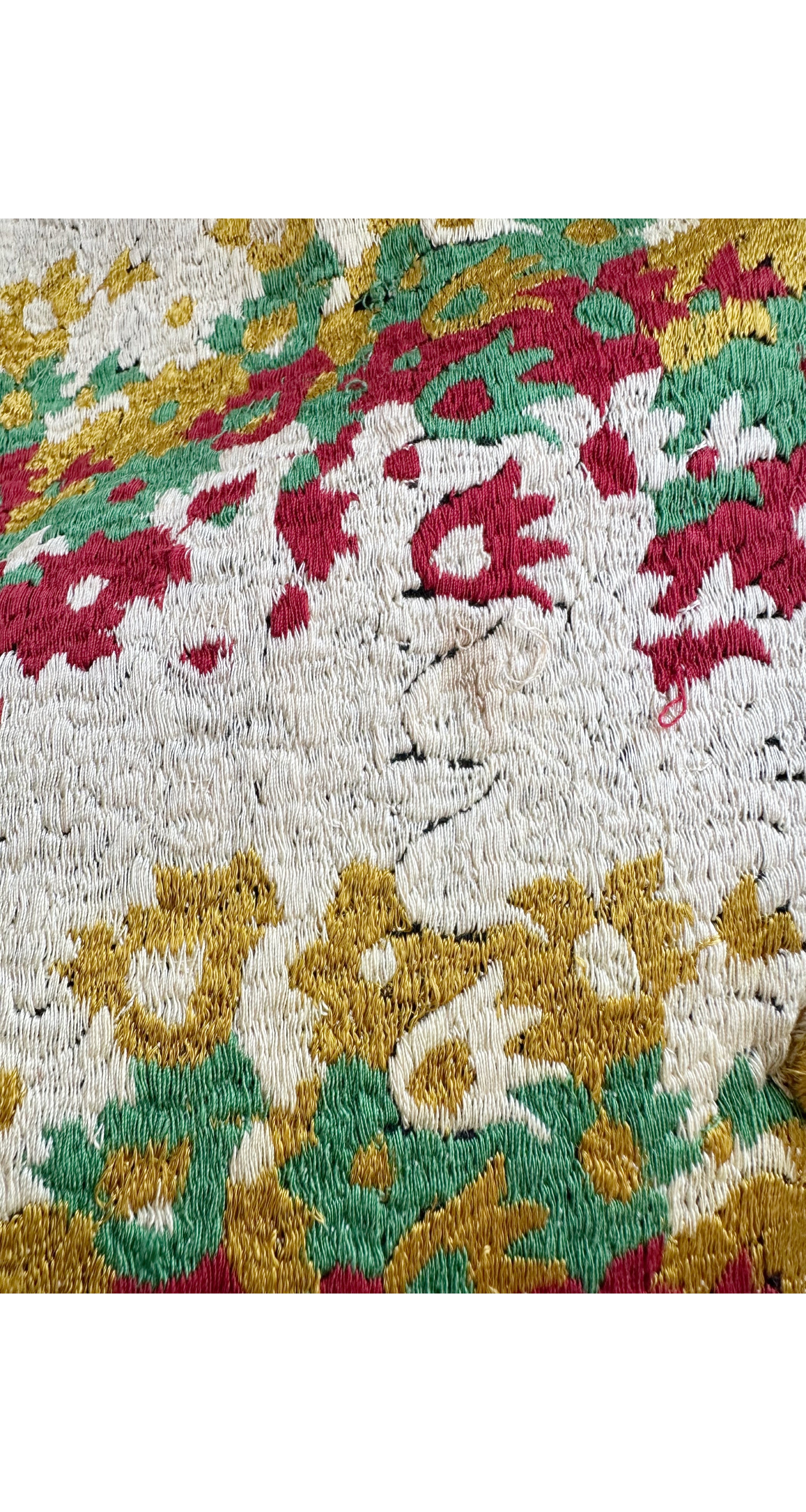 1940s Floral Heavily Embroidered Puff Shoulder Jacket