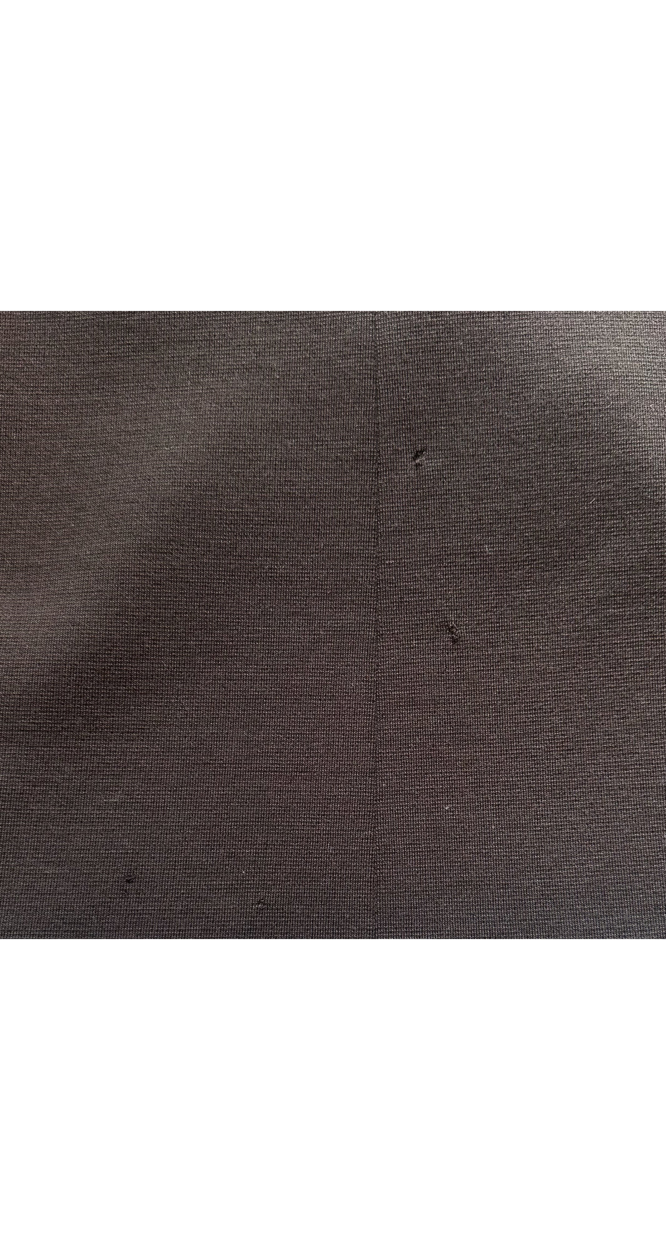 1970s Space Age Brown Wool Jersey Dress