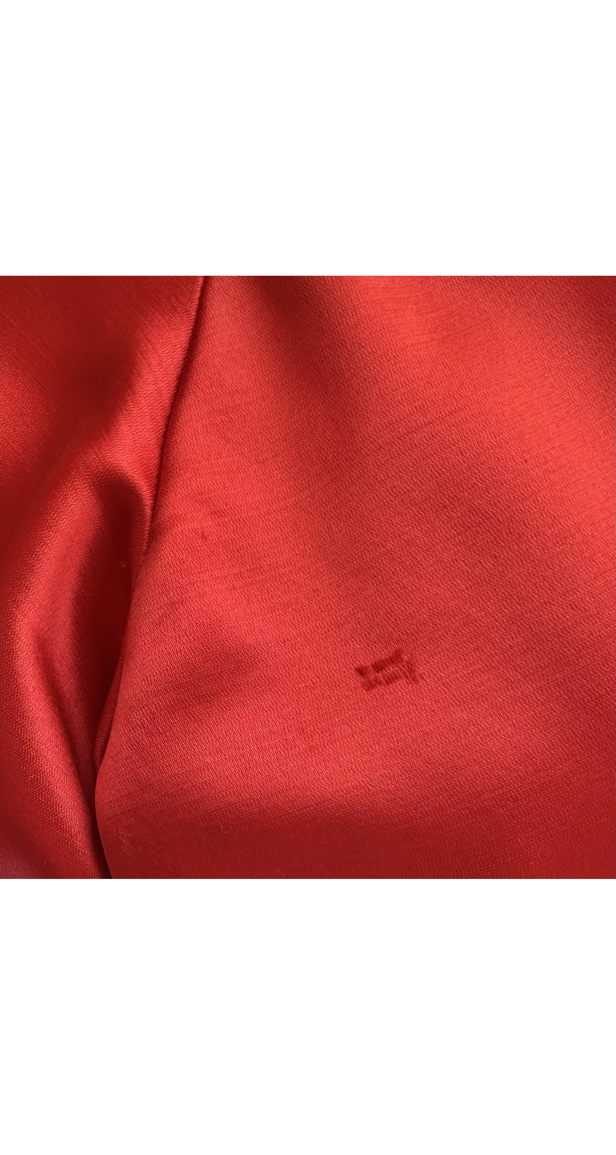 1972-73 F/W Demi-Couture Red & Black Silk Satin Pierrot Evening Set