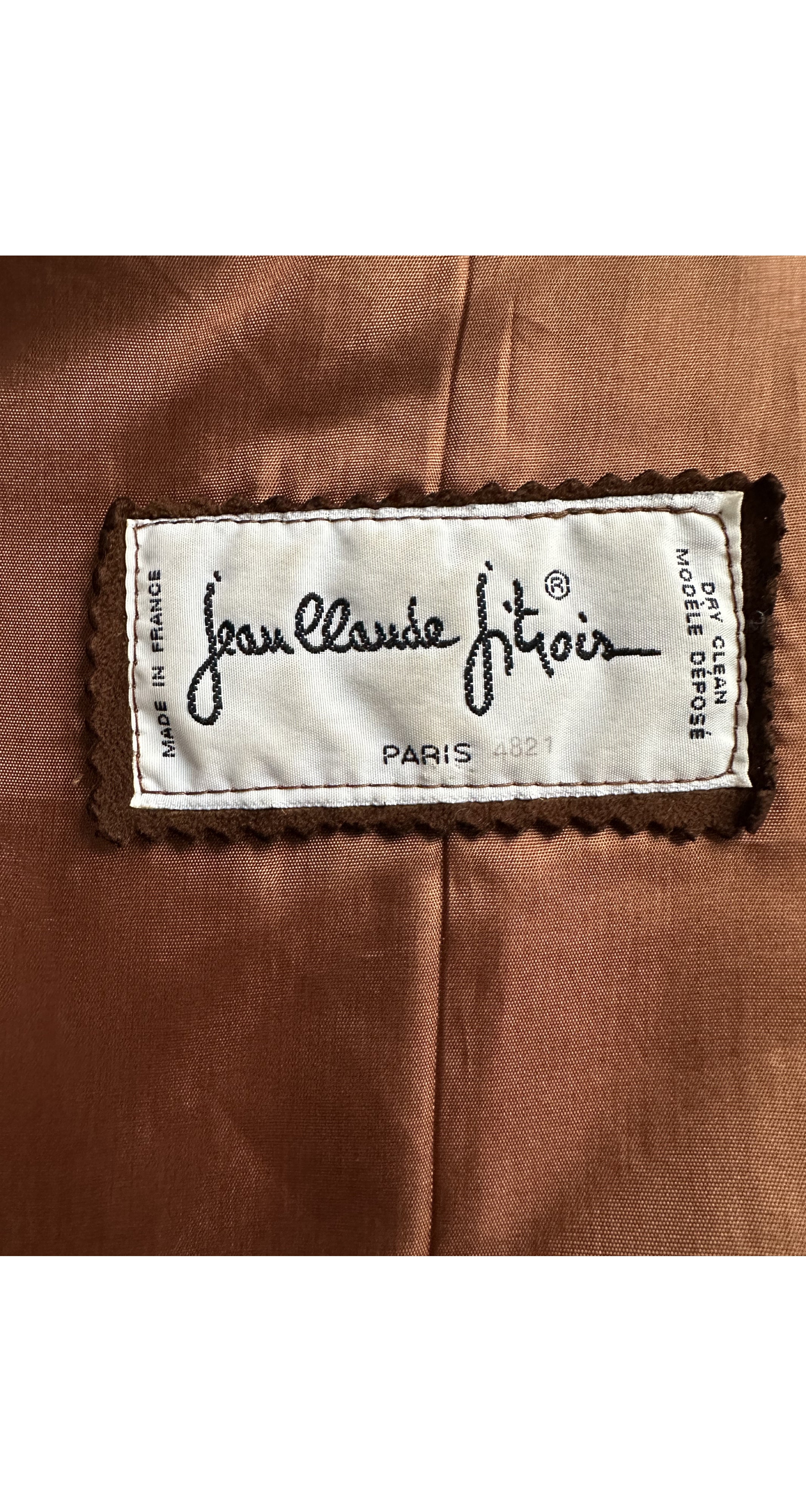 1980s Snakeskin Wing Shoulder Tan Suede Jacket