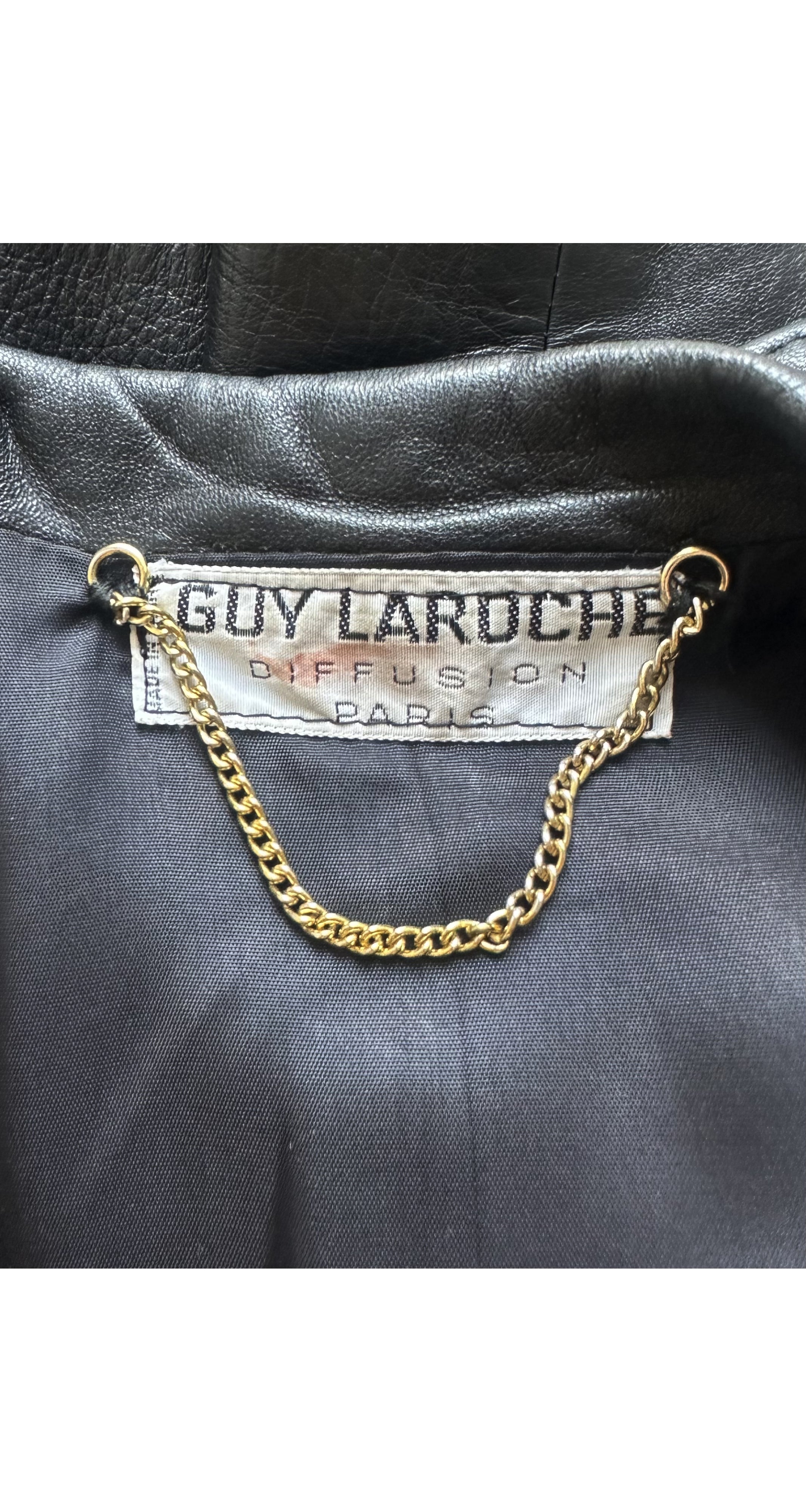 1980s Black Leather Dolman Sleeve Blouson Jacket