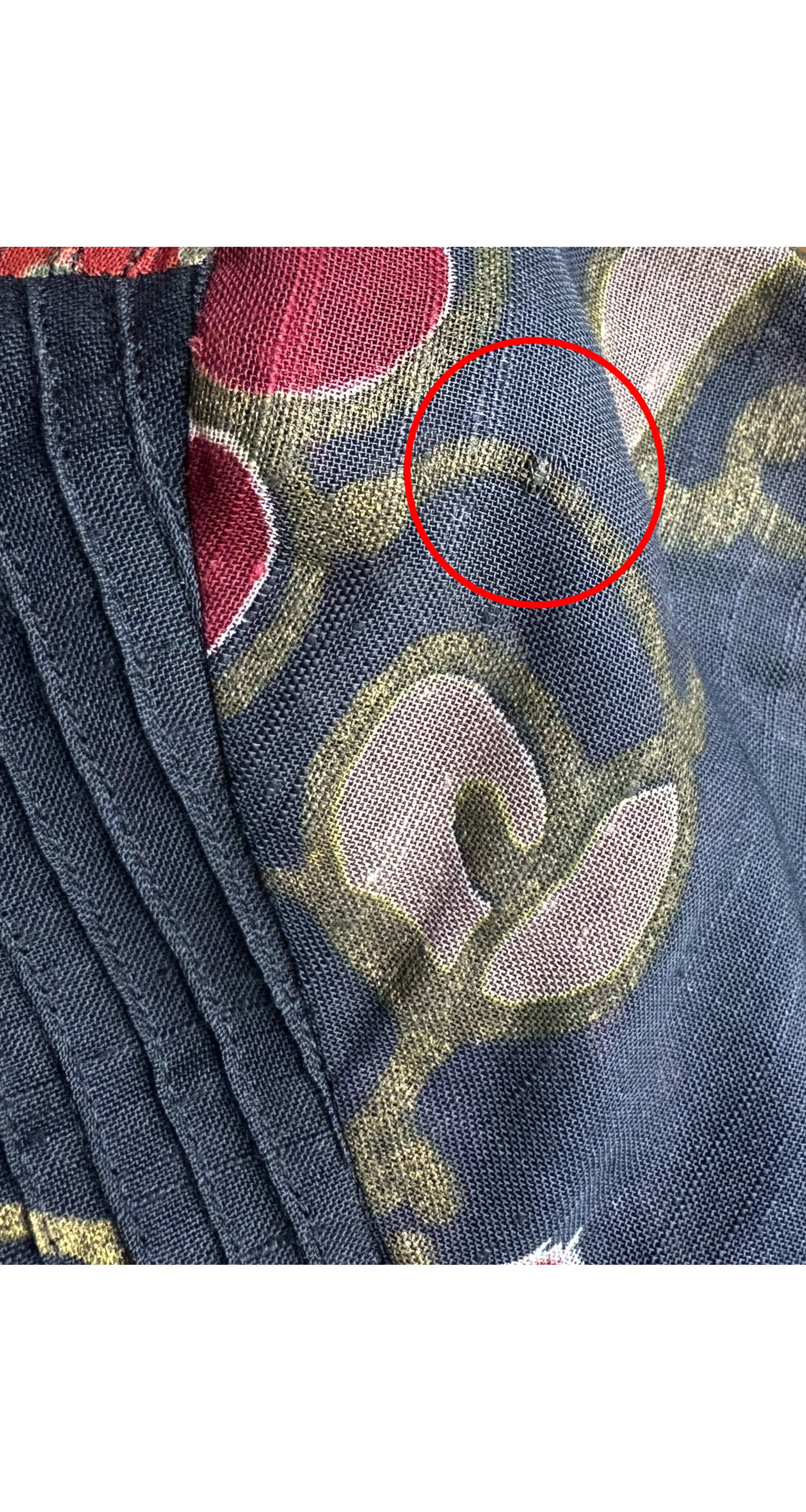 1970s Floral Black Voile Pintuck Midi Dress