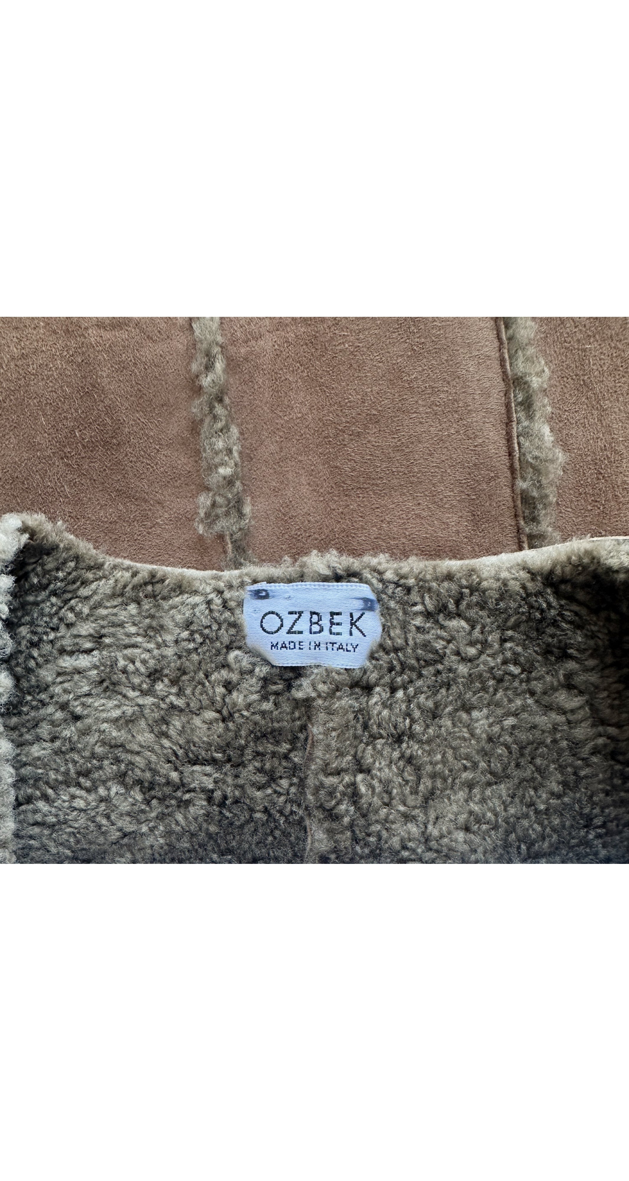 1994-95 F/W Brown Shearling Fitted Vest