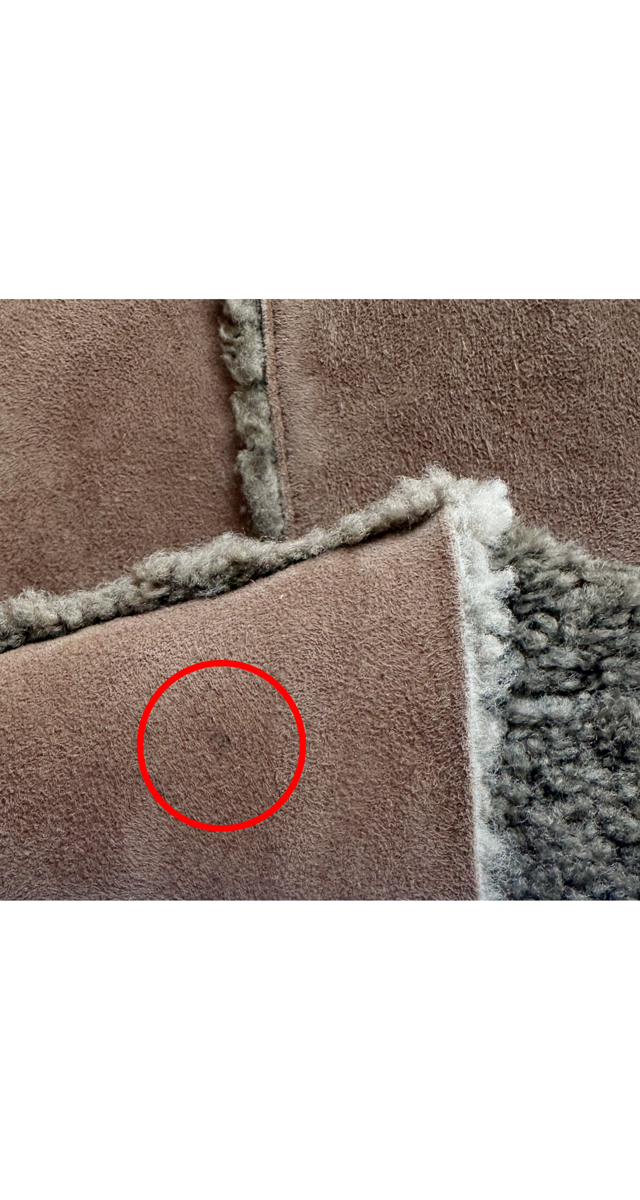 1994-95 F/W Brown Shearling Fitted Vest