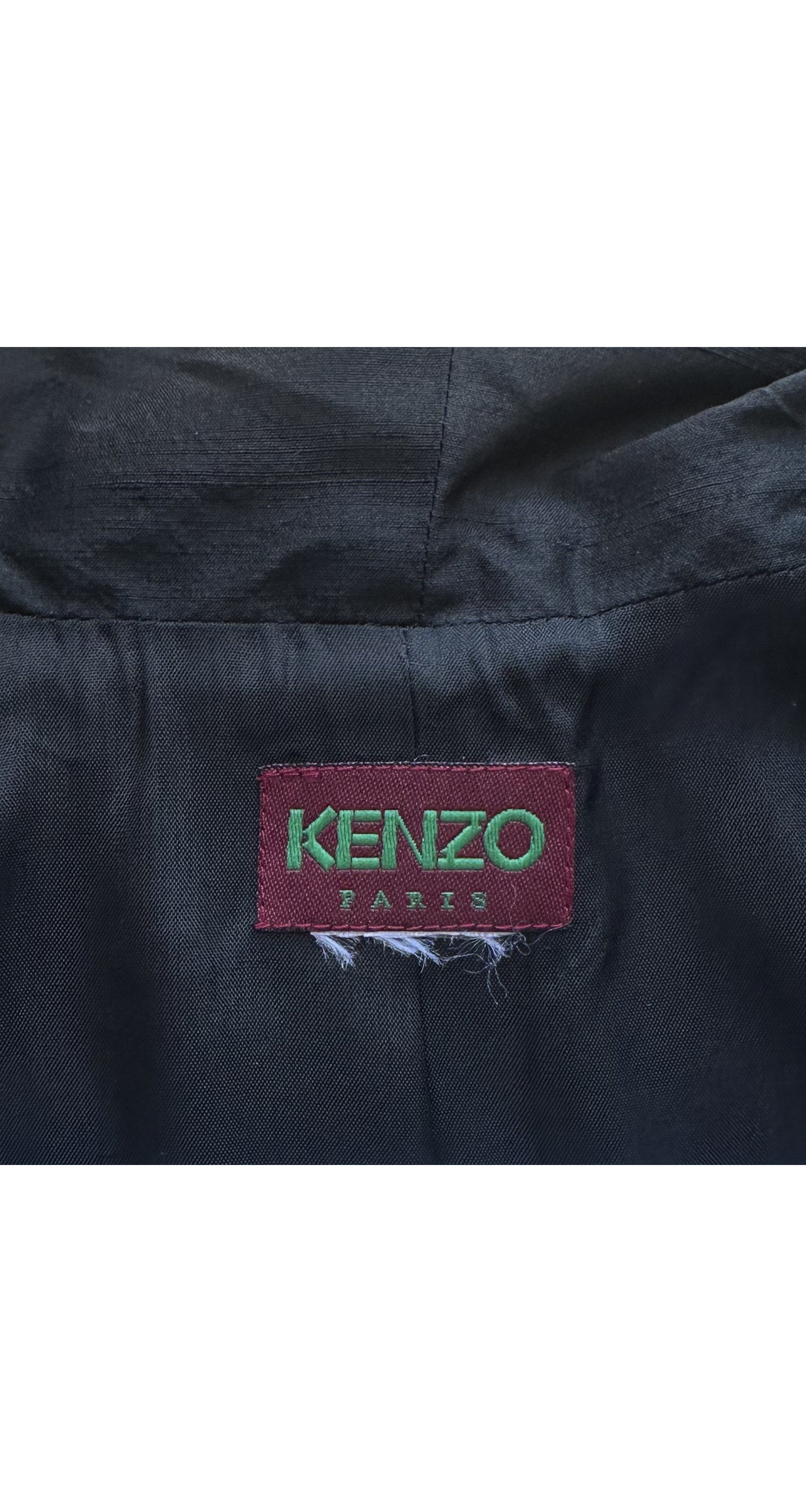 1998 F/W Black Velvet Tassel Hood Jacket