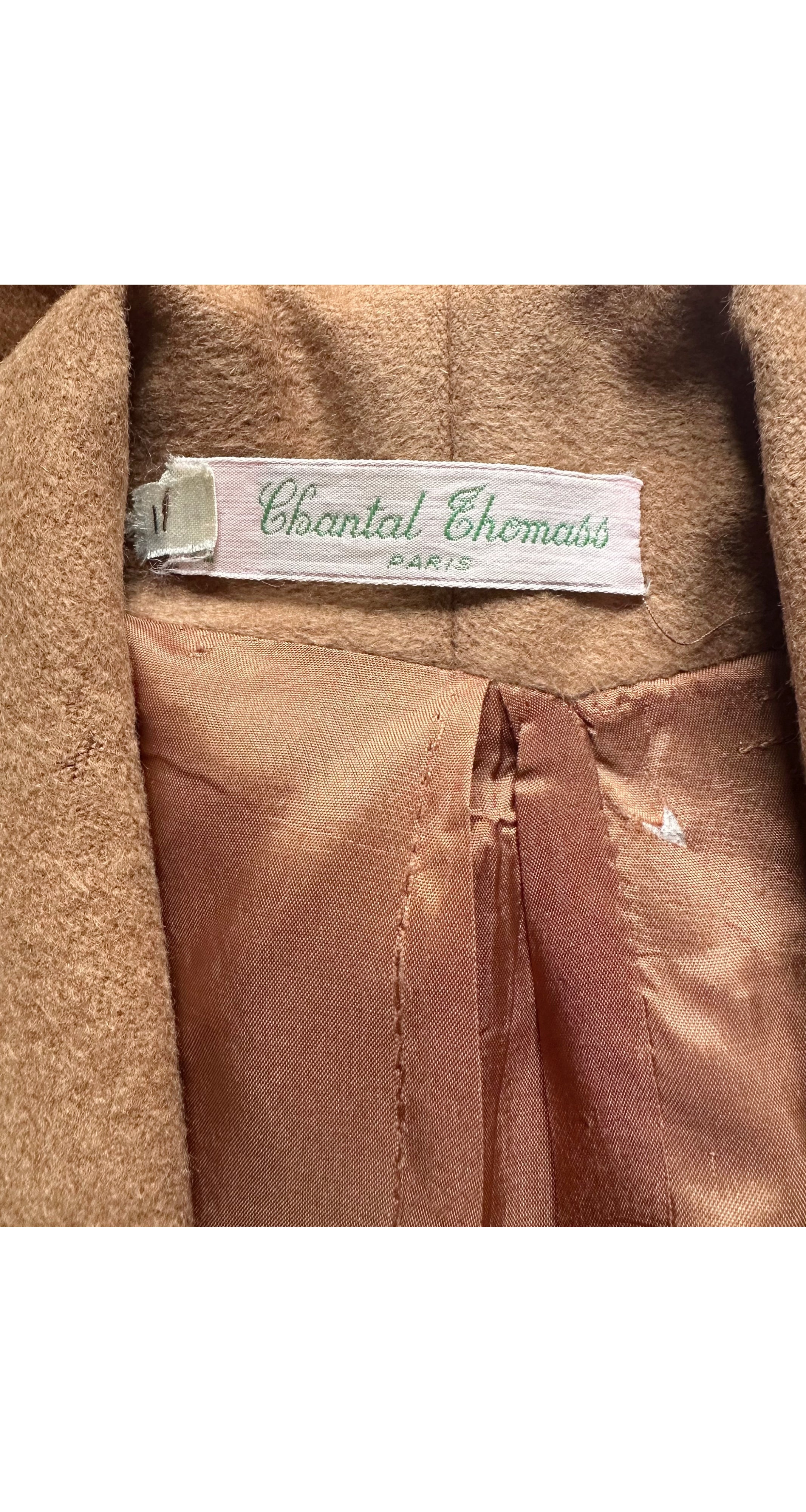 1984-85 F/W Alpaca & Wool Shawl Collar Coat