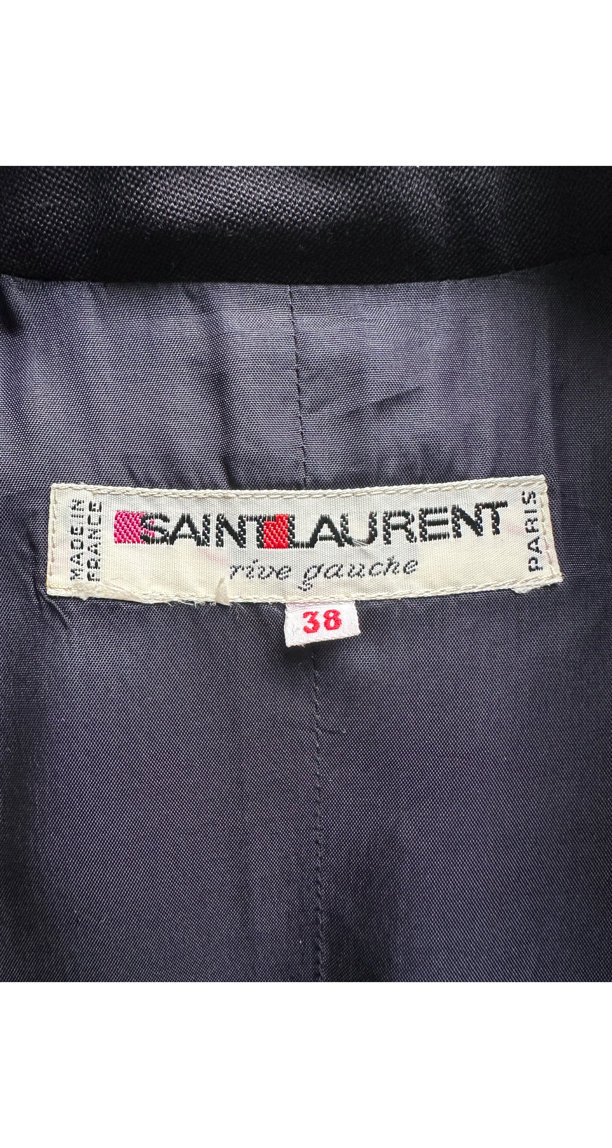 1983 S/S Navy Wool Gabardine Hourglass Blazer