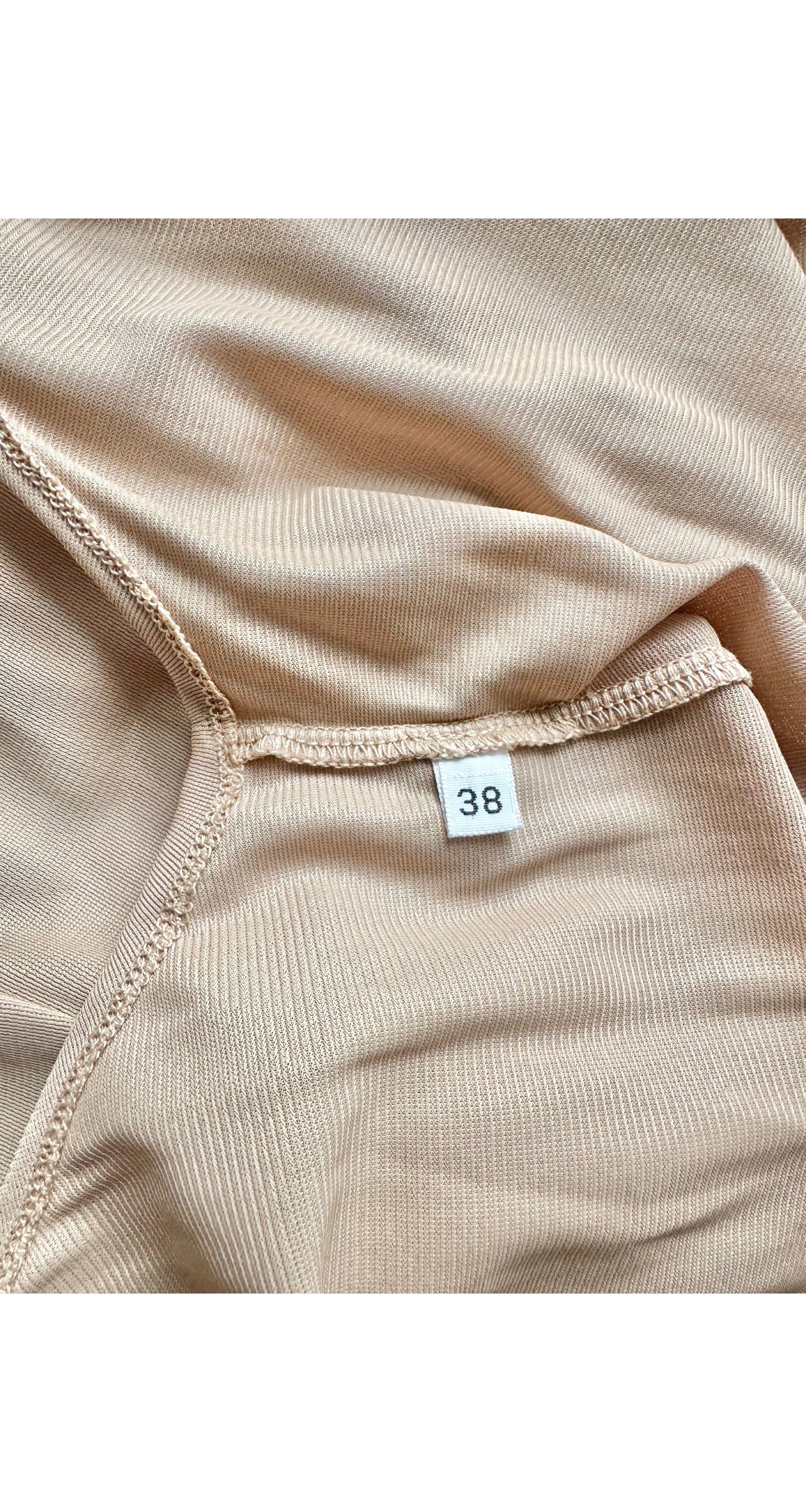 1998 S/S Leaf Design Burnout Velvet Dress