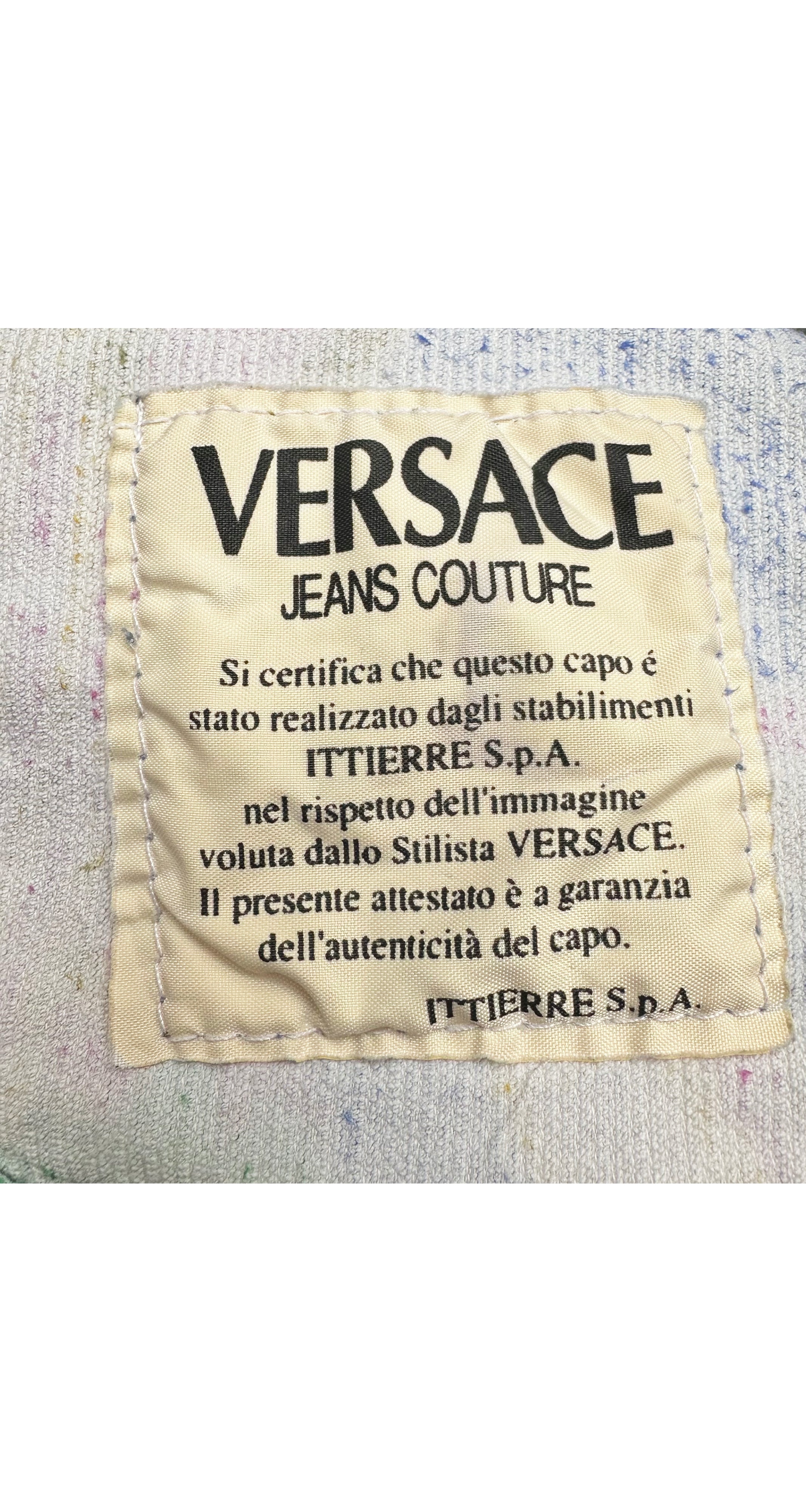 1990s Circus Print Cotton Corduroy Cropped Pants