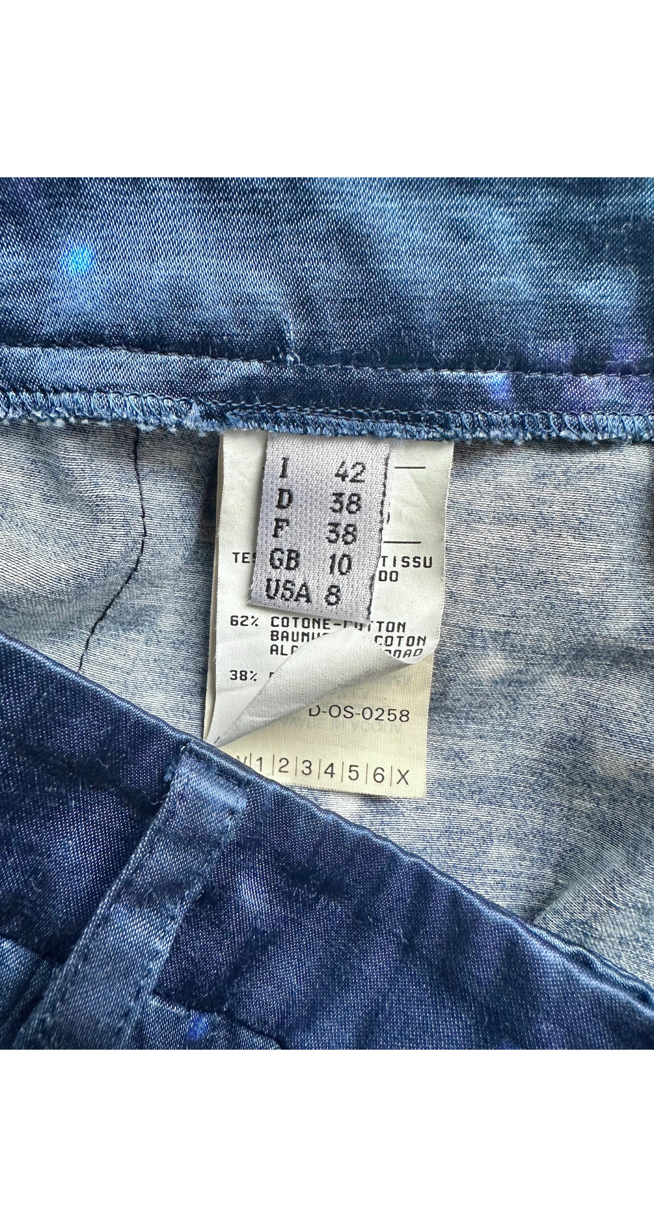 1997 S/S Galaxy Print Cotton Sateen Pants