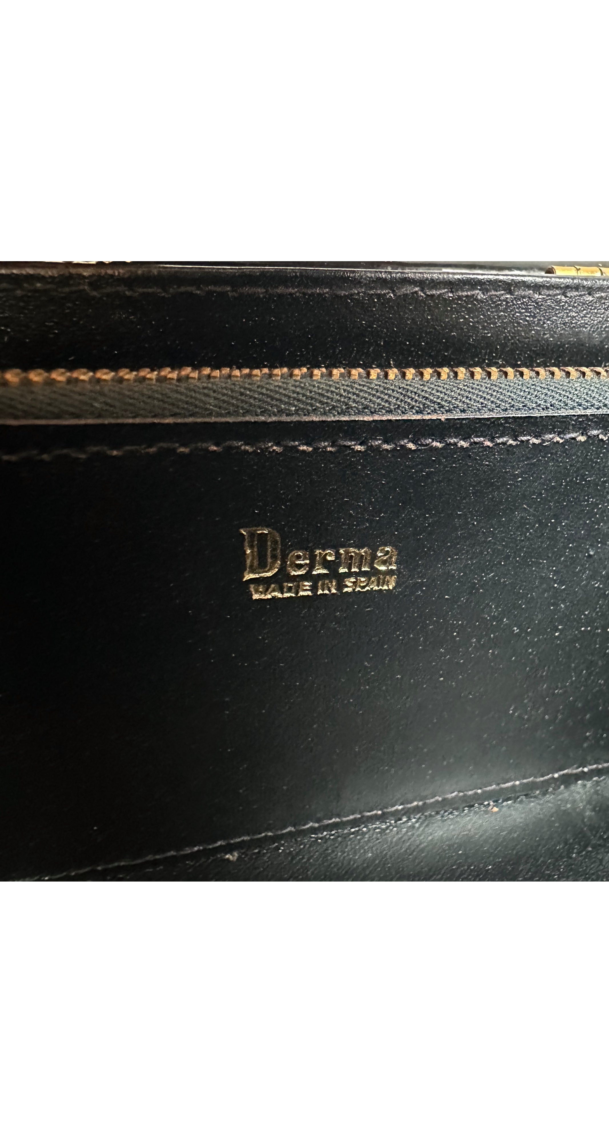 1960s Black Patent Leather Treasure Chest Handbag