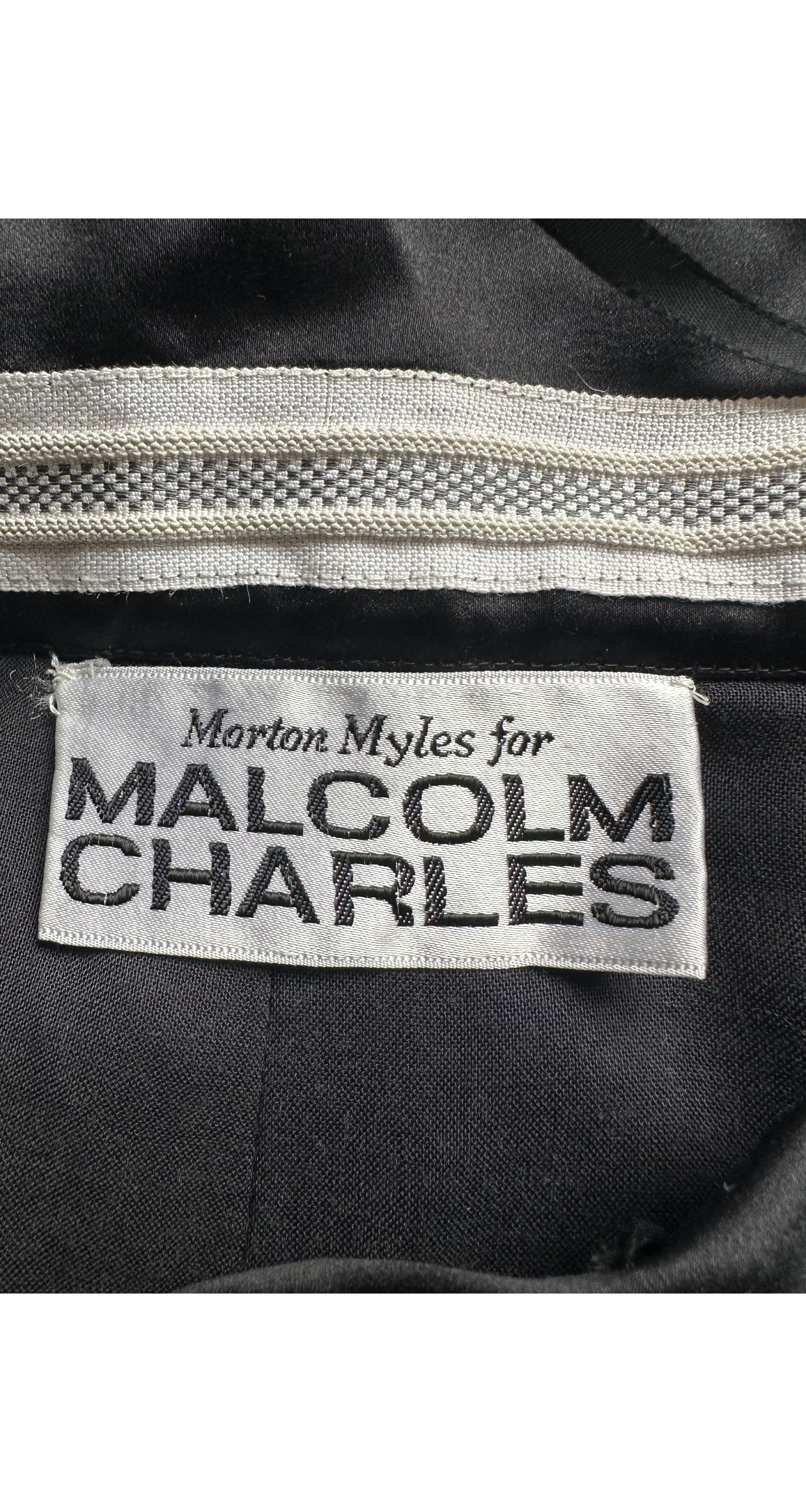 1970s Black Velvet Frog Closure Wrap Midi Skirt