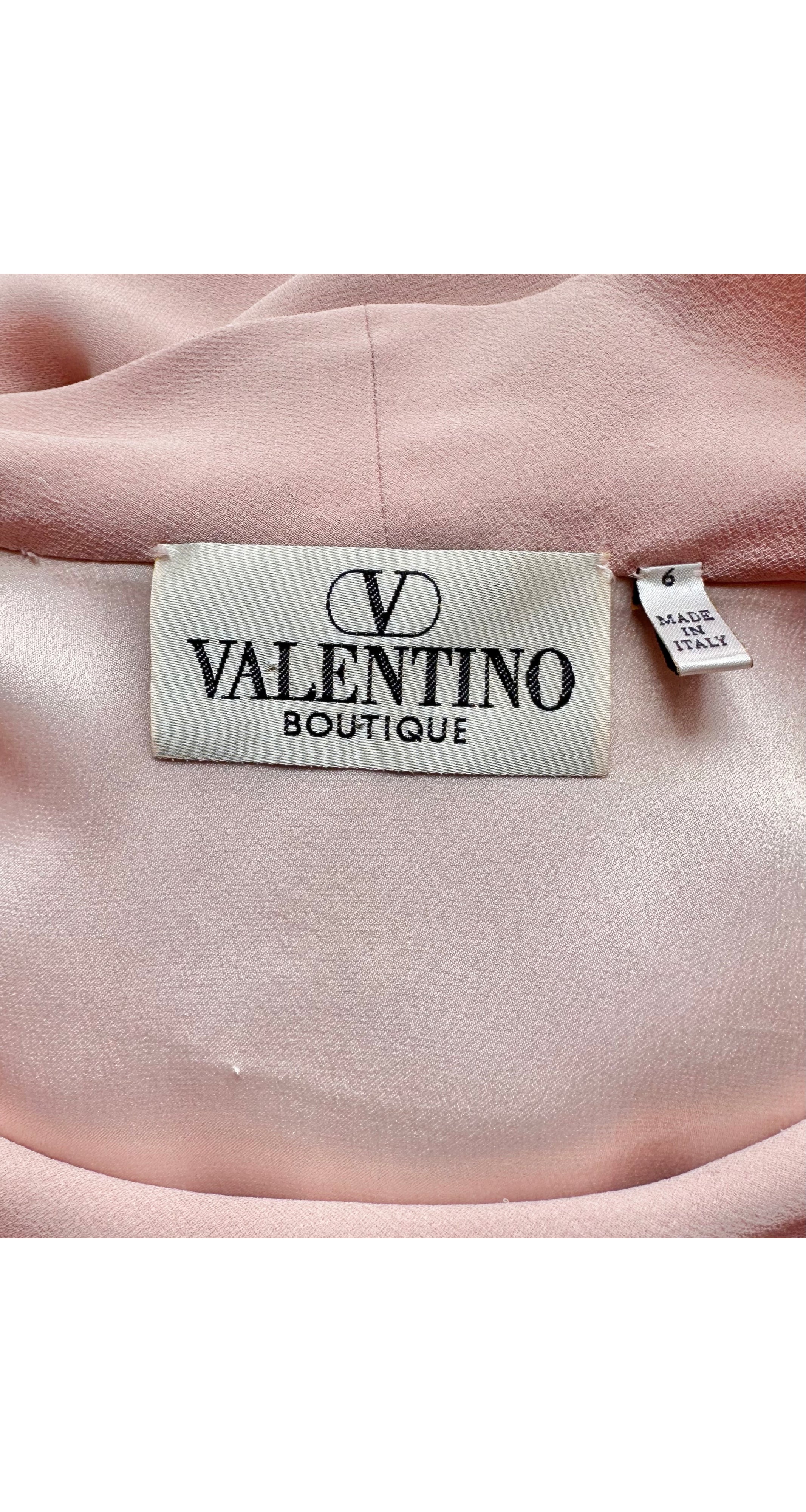 1999-00 F/W Pink Silk Crepe Cowl Neck Dress