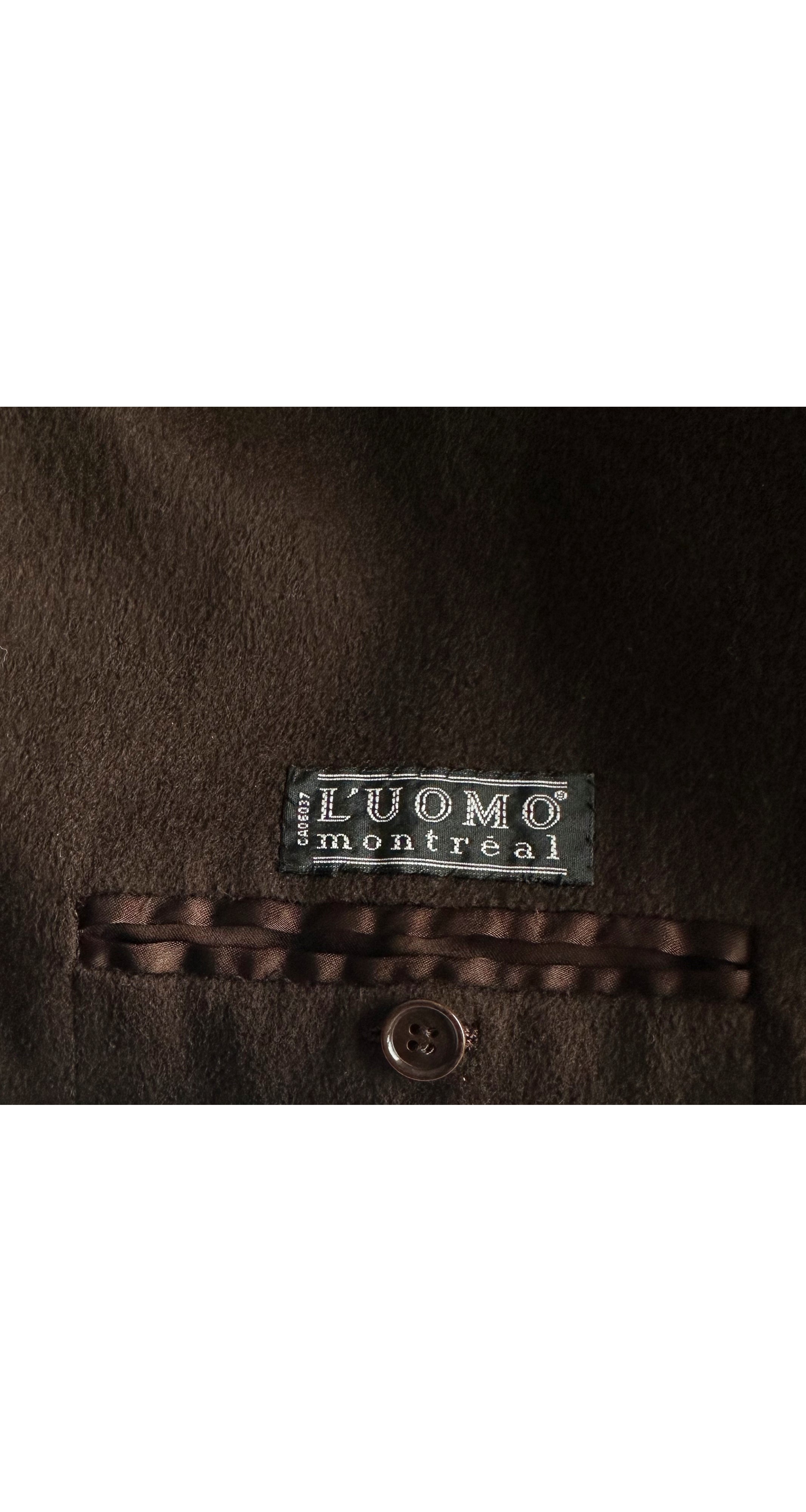 Men's Spagna Brown Double-Face Cashmere Light Jacket