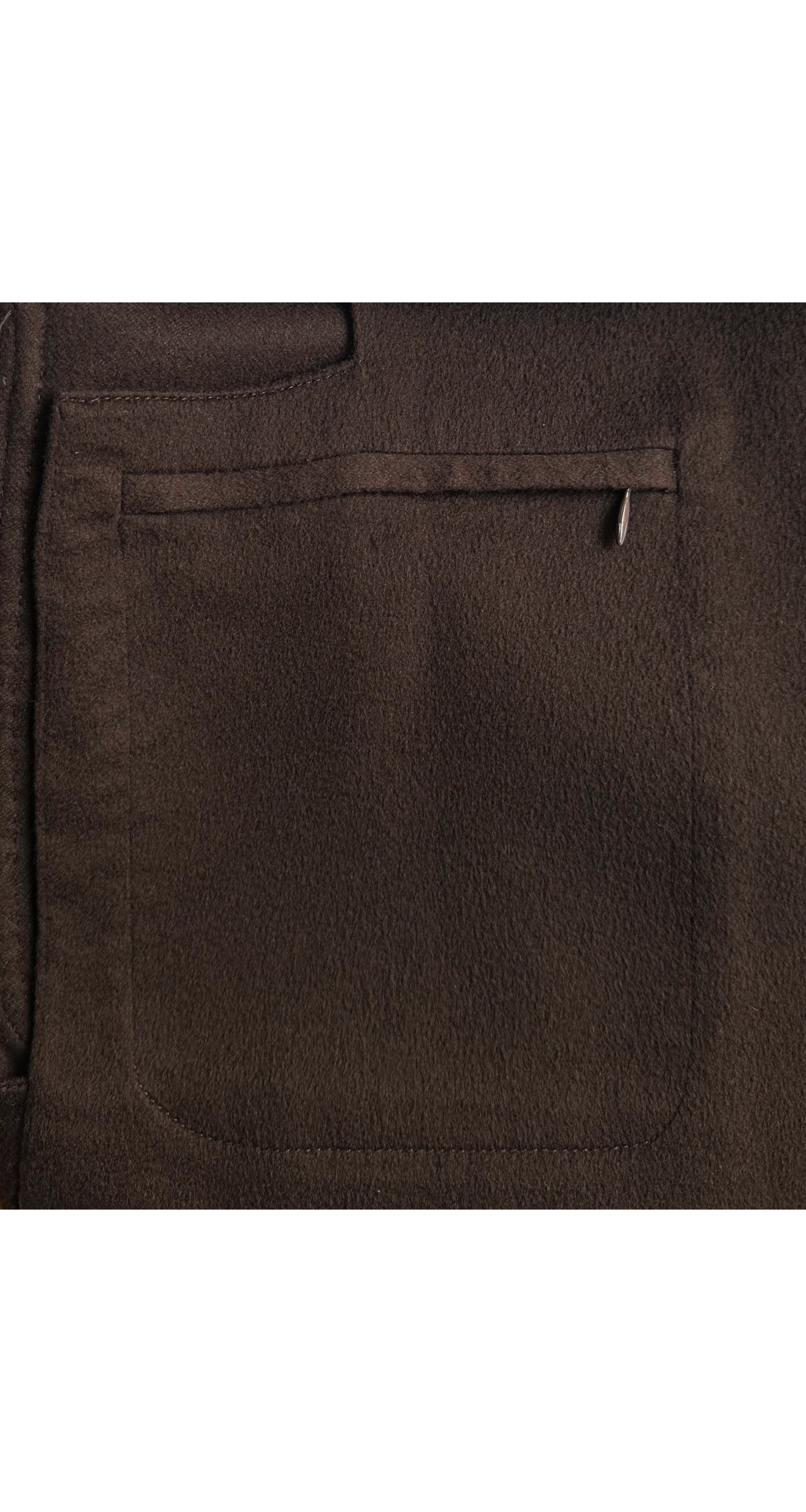 Men's Spagna Brown Double-Face Cashmere Light Jacket