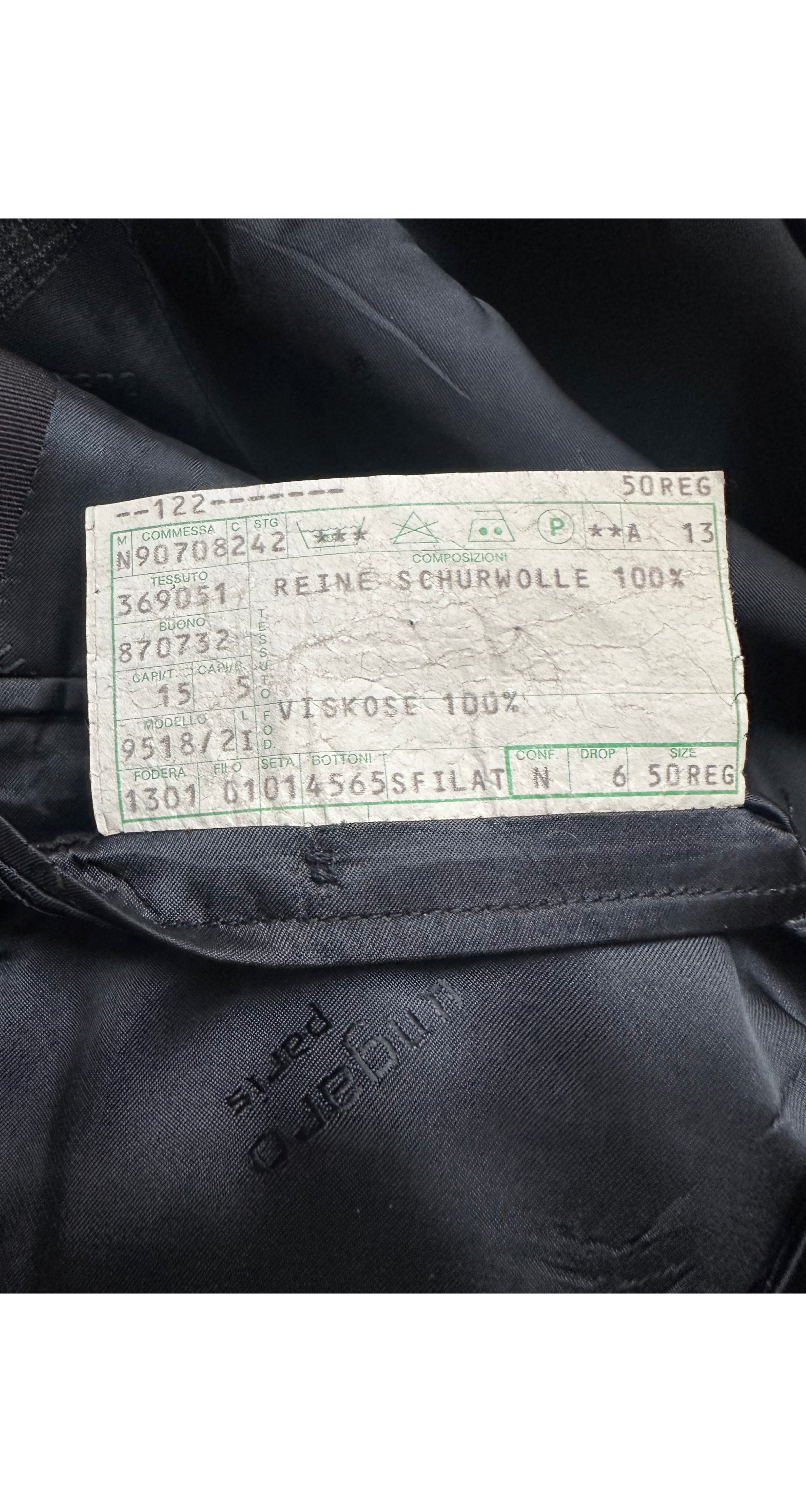 1980s Men's Gray Plaid Wool Tuxedo Suit