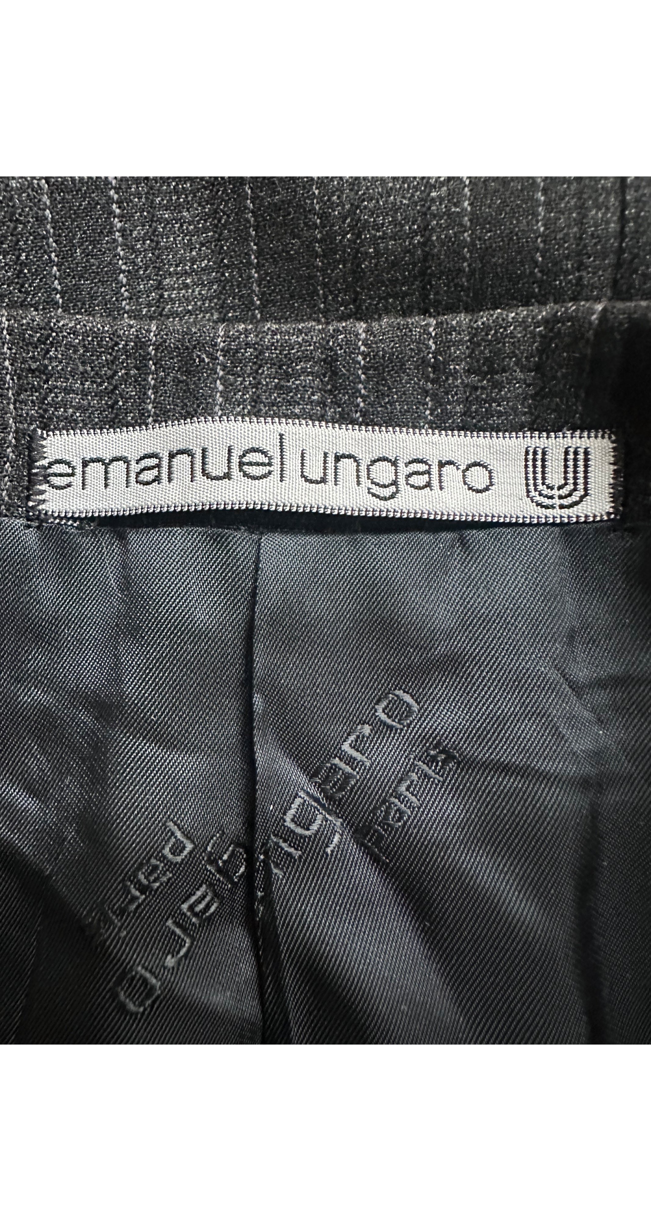 1980s Men's Gray Plaid Wool Tuxedo Suit