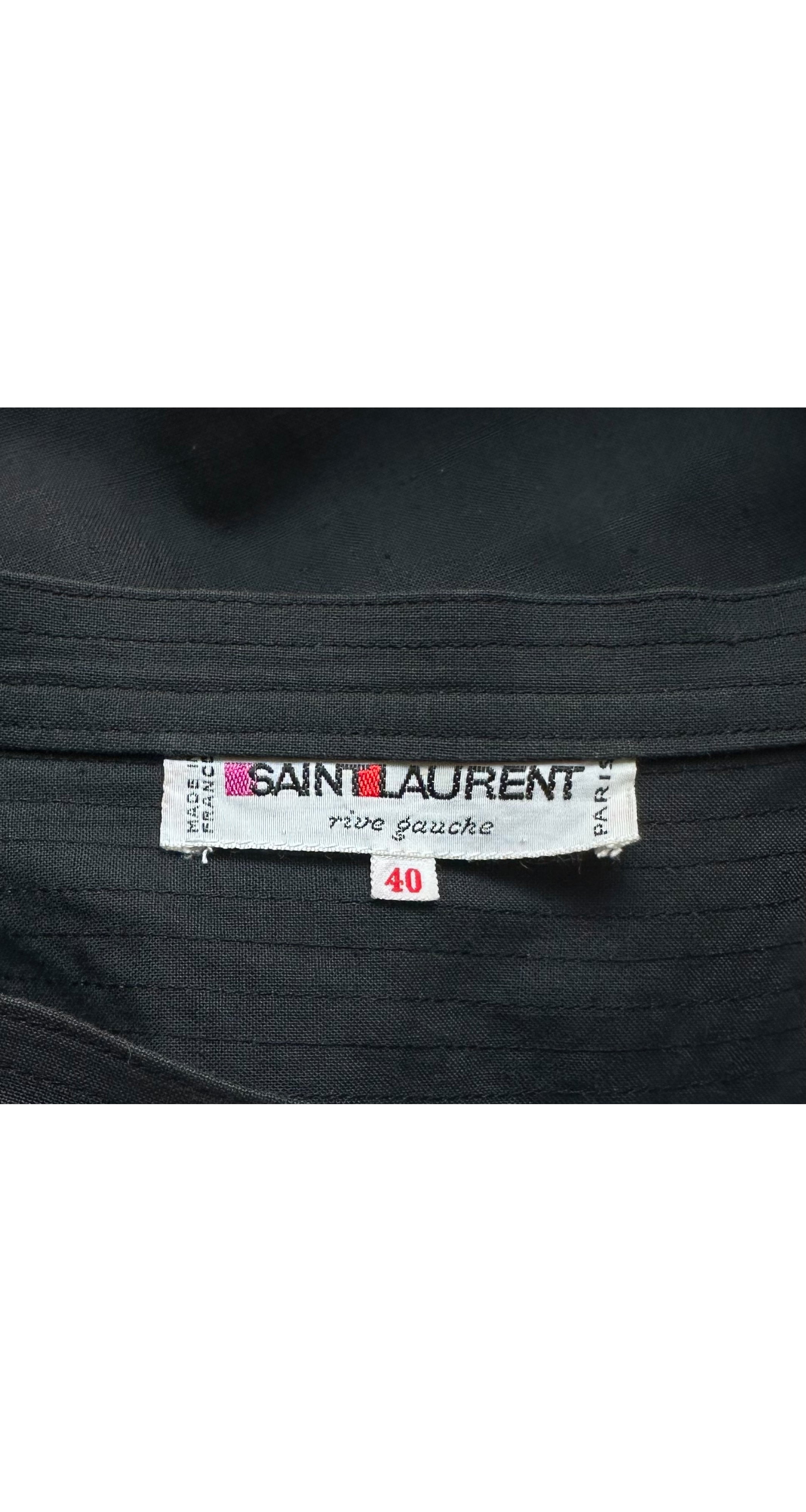 1977 S/S "Spanish Collection" Black Cotton Pom-Pom Circle Skirt