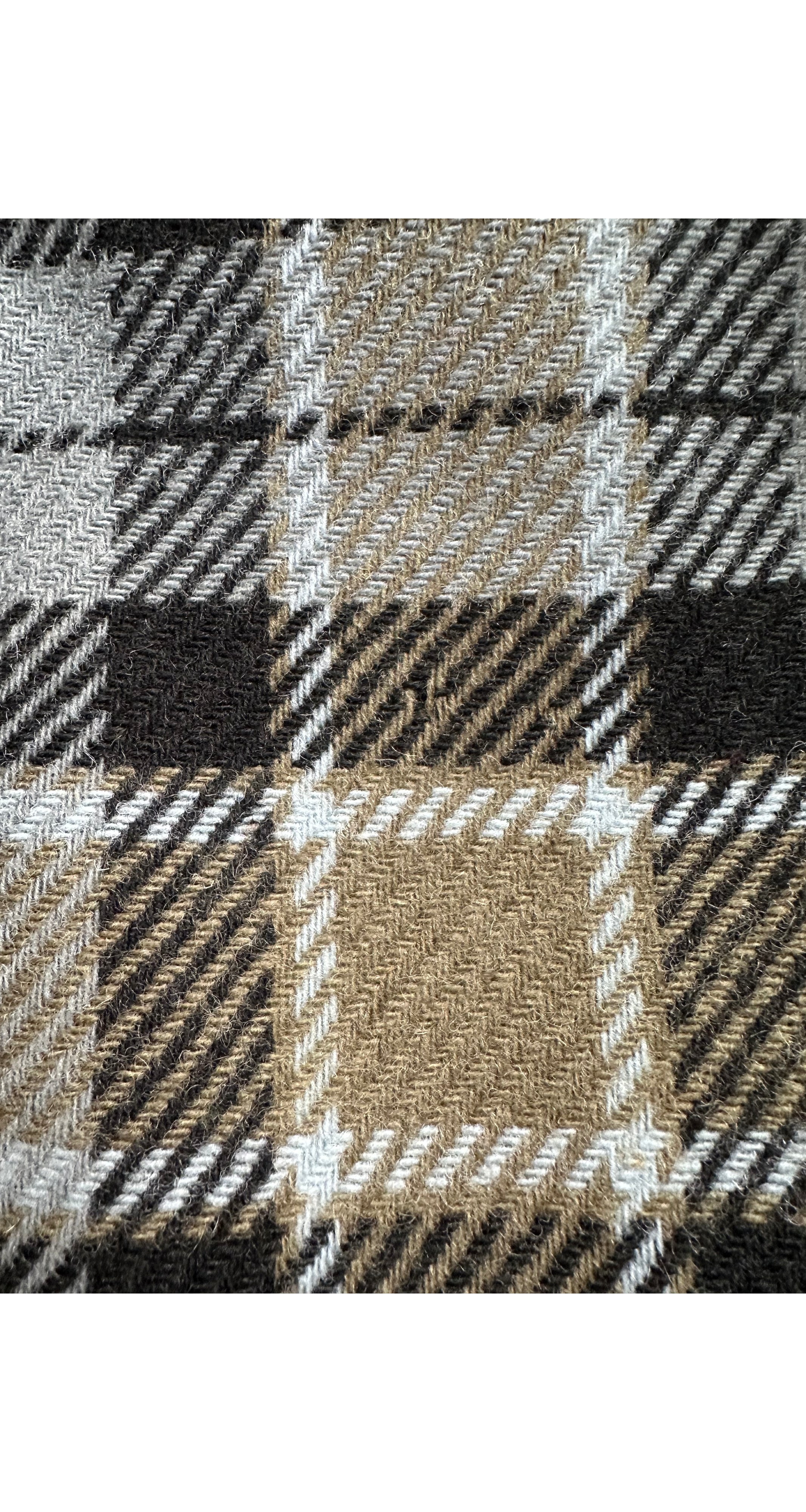 1960s Tartan Wool Belted Long Sleeve Dress