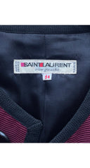 1982-83 F/W Ribbed Burgundy Wool Cropped Jacket