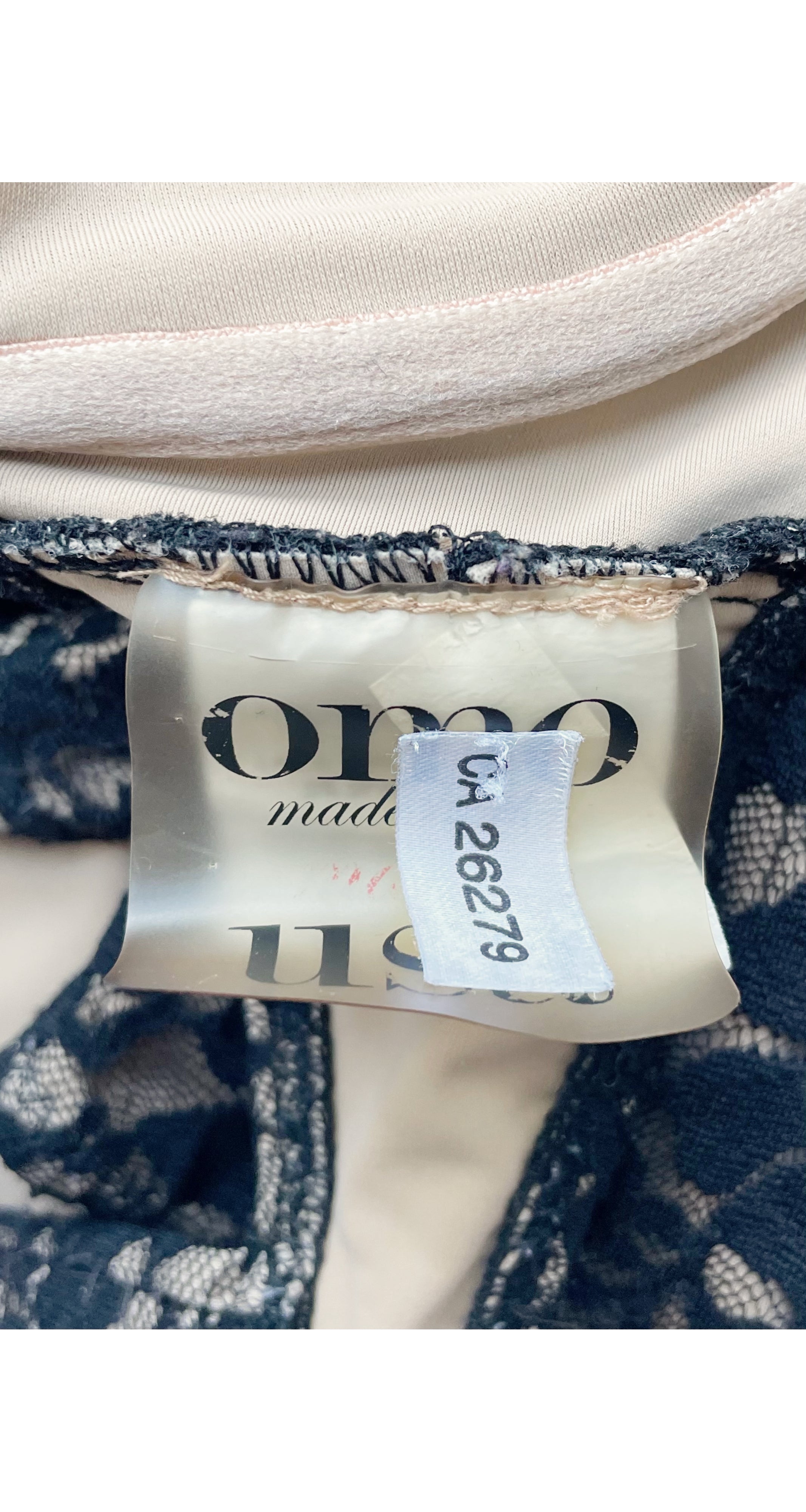 2000s Reissue Lace Nude Illusion One-Piece Swimsuit