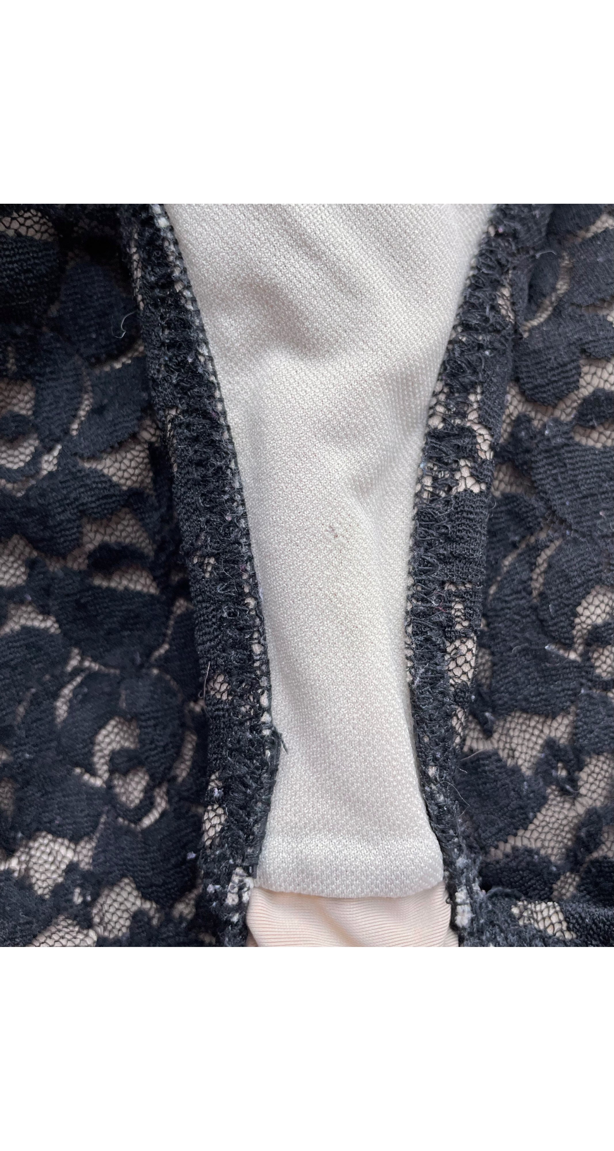 2000s Reissue Lace Nude Illusion One-Piece Swimsuit