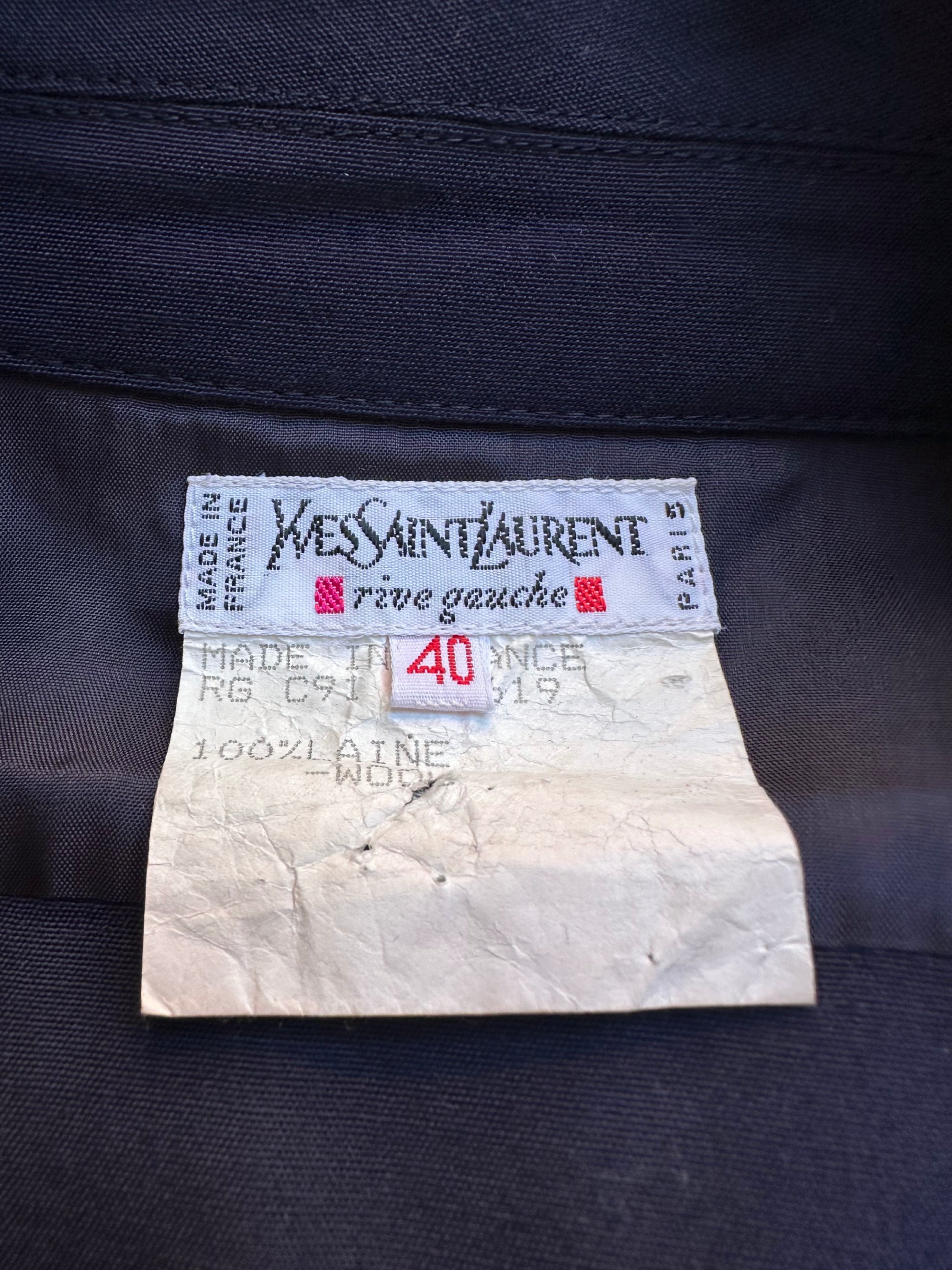 1991 Cruise Navy Wool Double-Breasted Blazer Dress