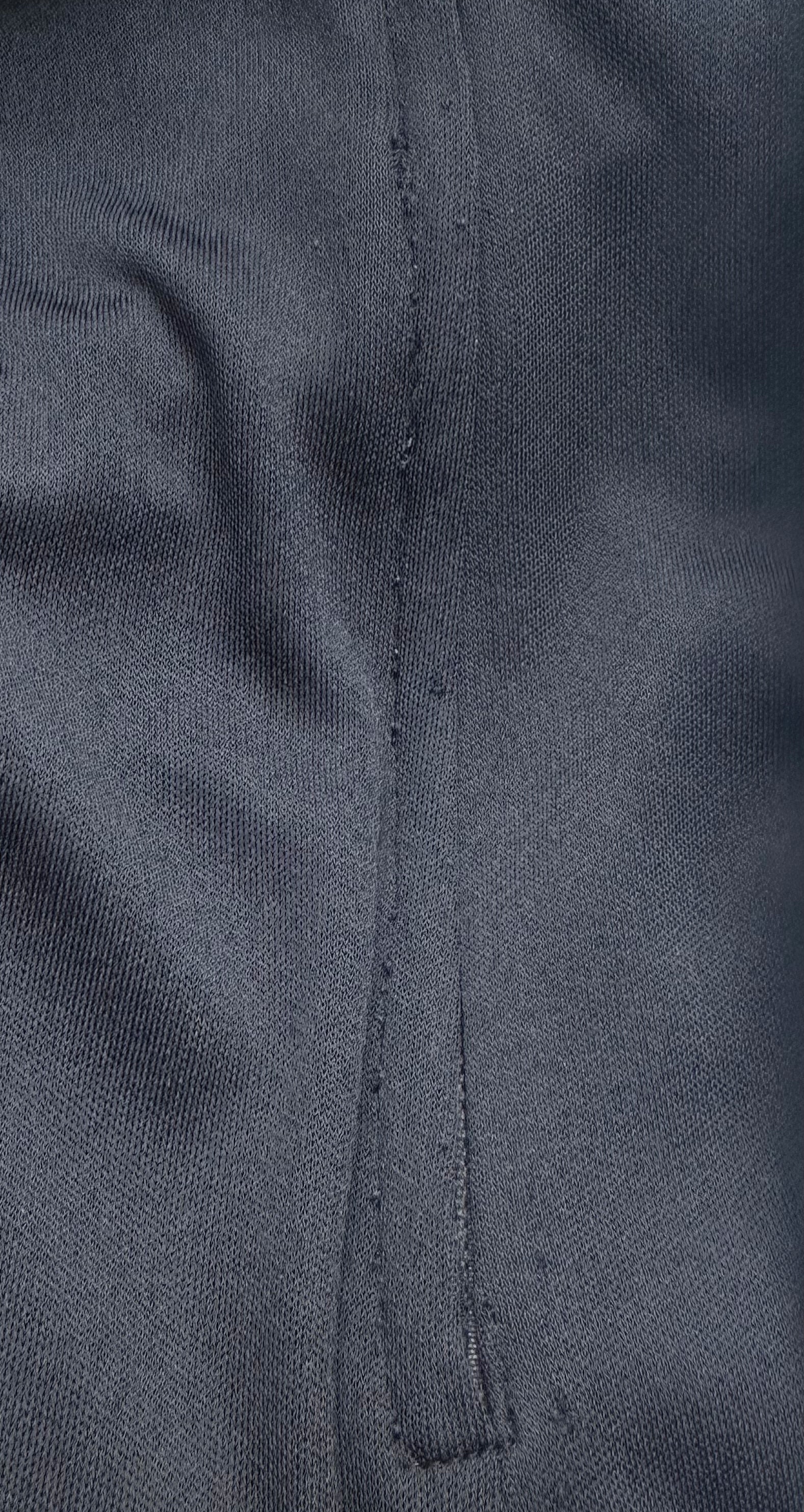 1975-76 F/W Black Jersey One-Shoulder Grecian Gown