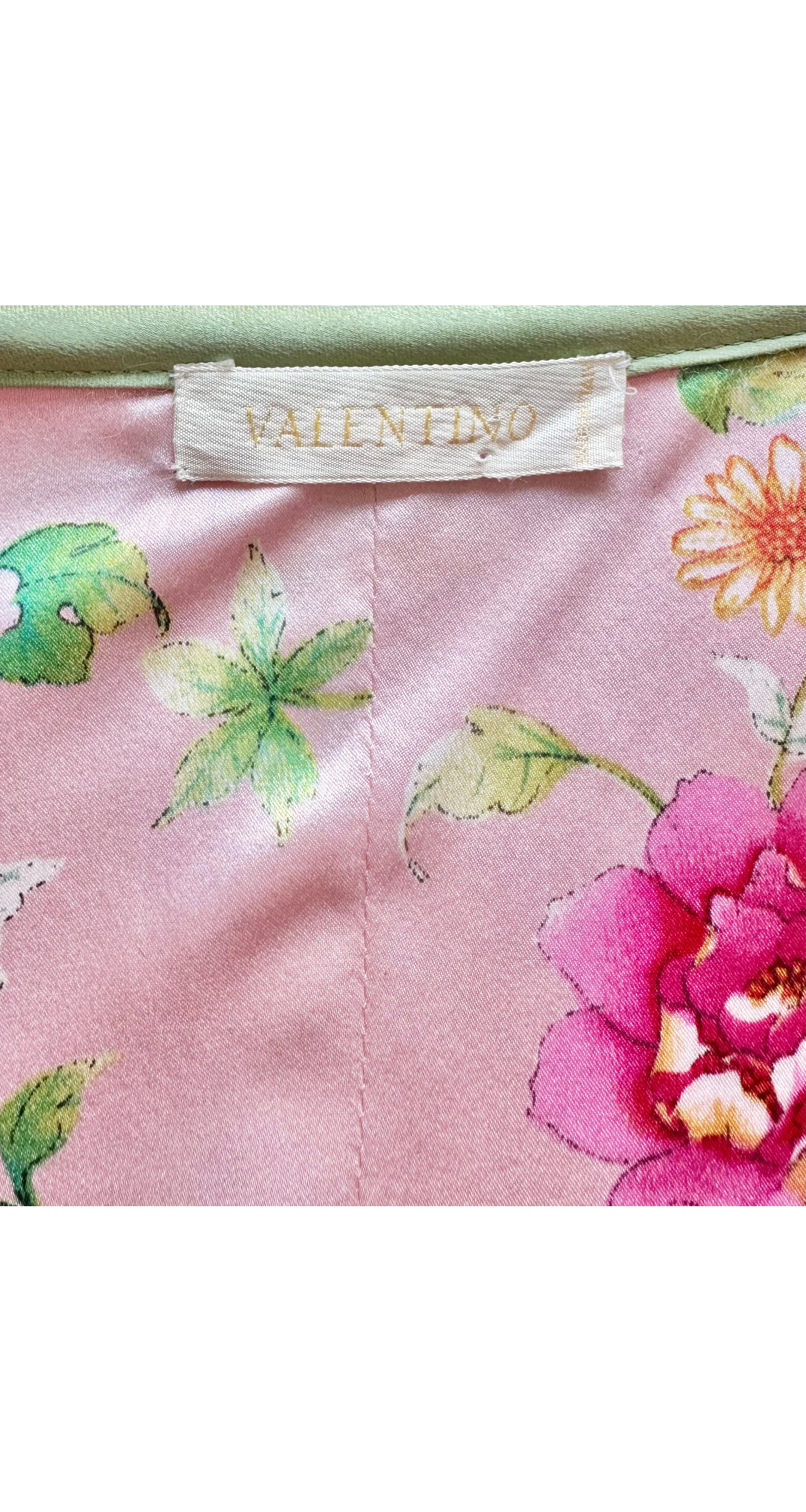 2006 S/S Pink Silk Lace Trim Short Sleeve Top