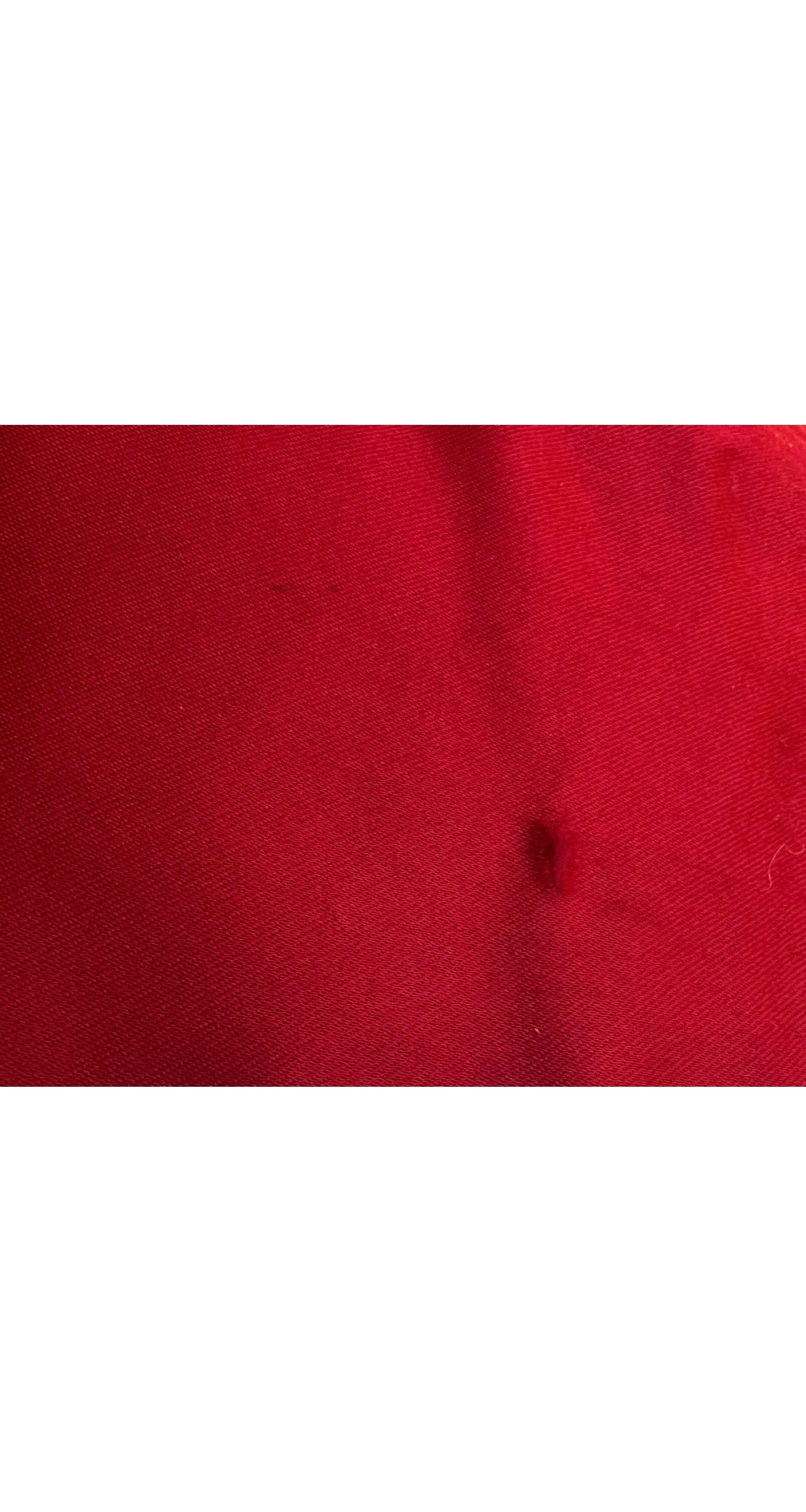 1980s Abstract Soutache Trim Red Silk Satin Bustier Gown