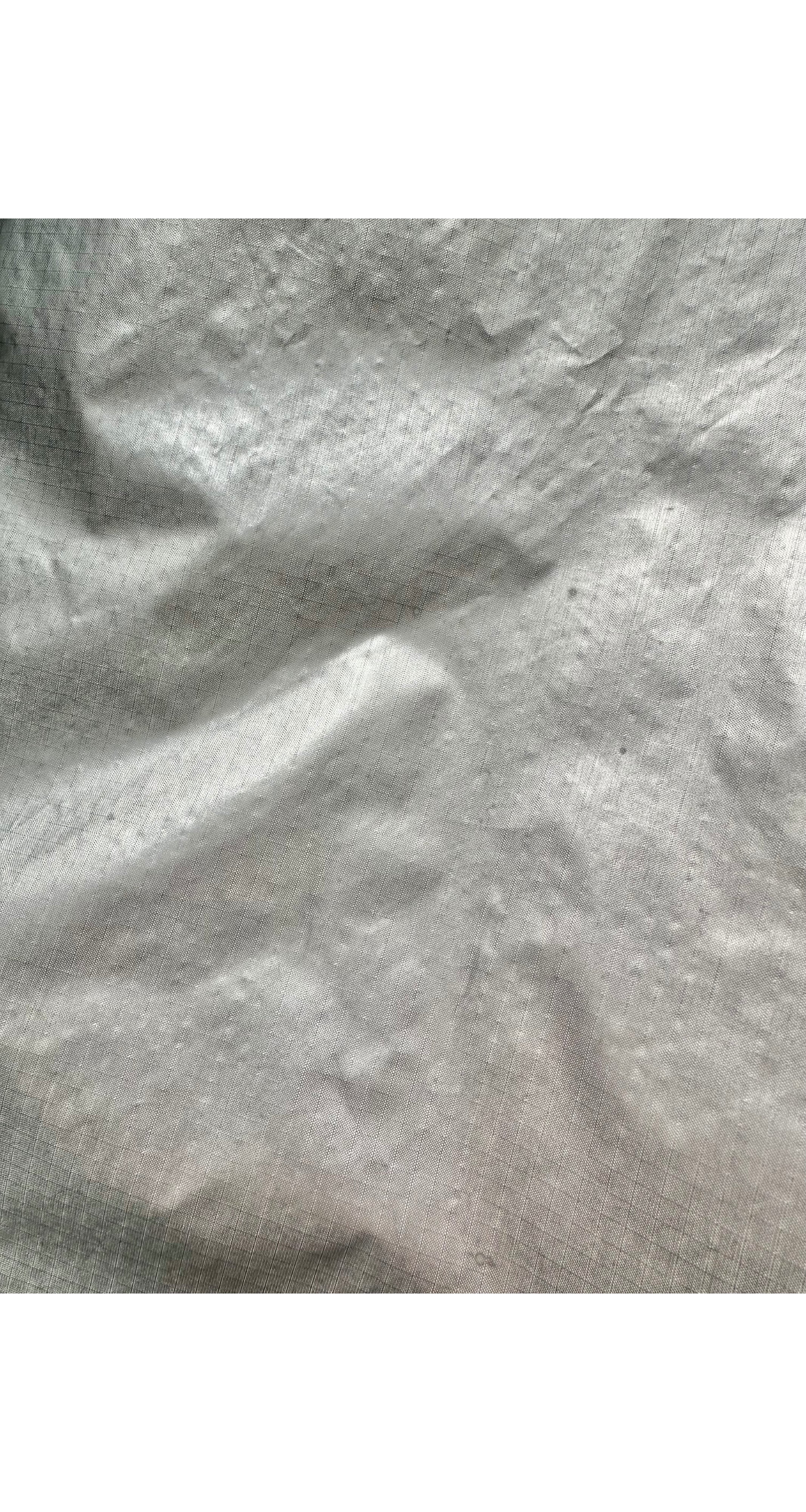 1990s Silver Nylon Shawl Collar Sleeping Bag Coat