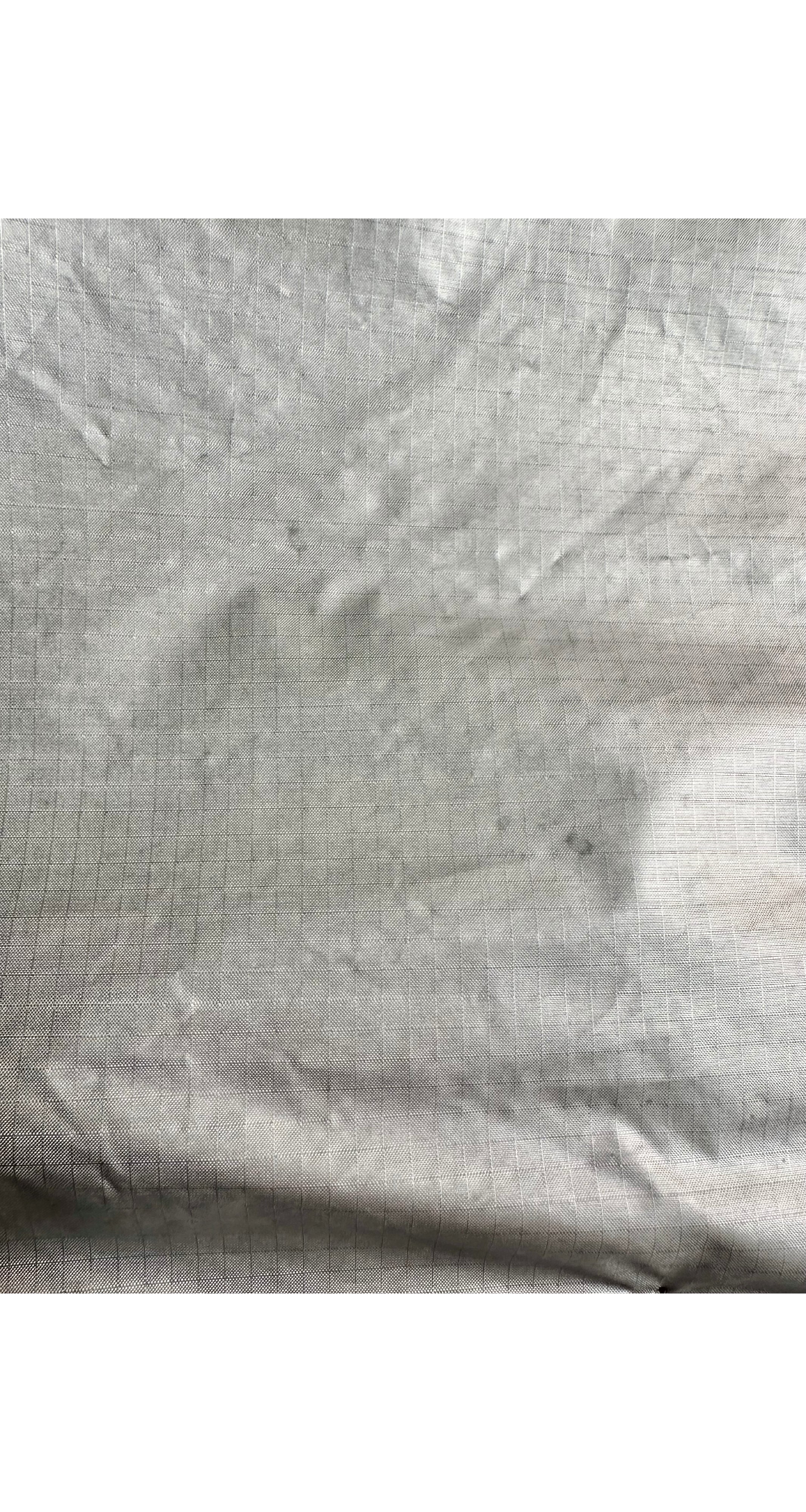 1990s Silver Nylon Shawl Collar Sleeping Bag Coat